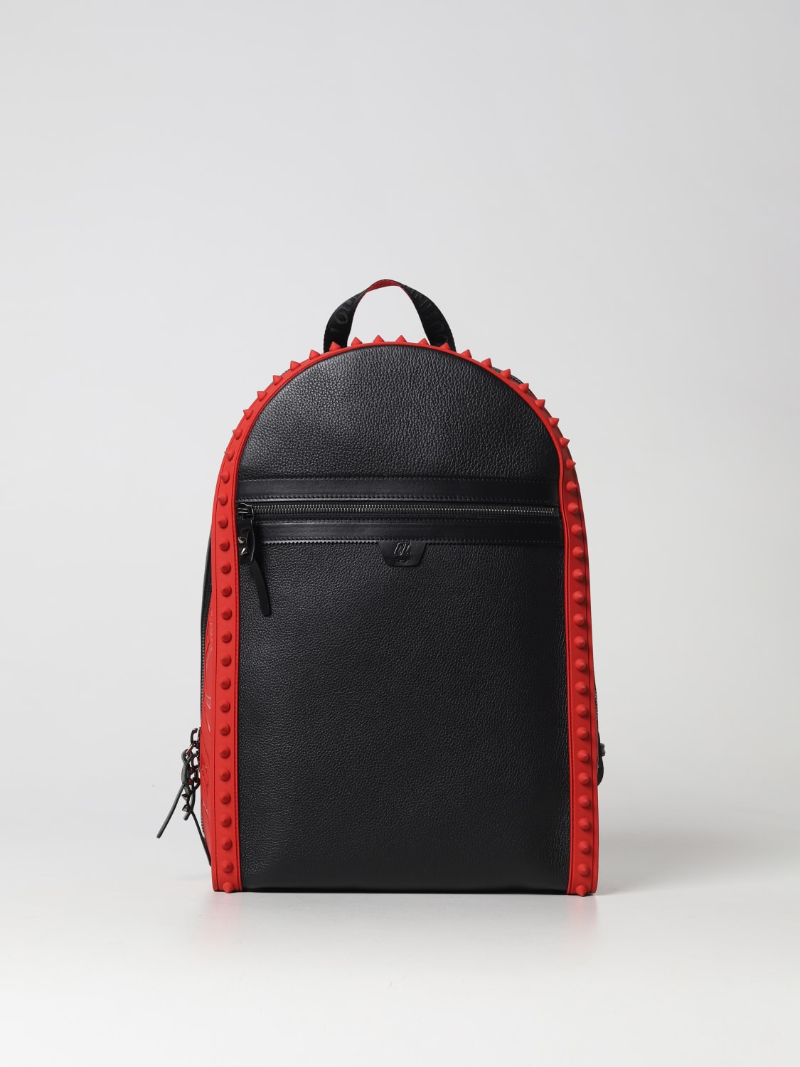 CHRISTIAN LOUBOUTIN: leather backpack - Black | Christian Louboutin backpack 1225145 at GIGLIO.COM