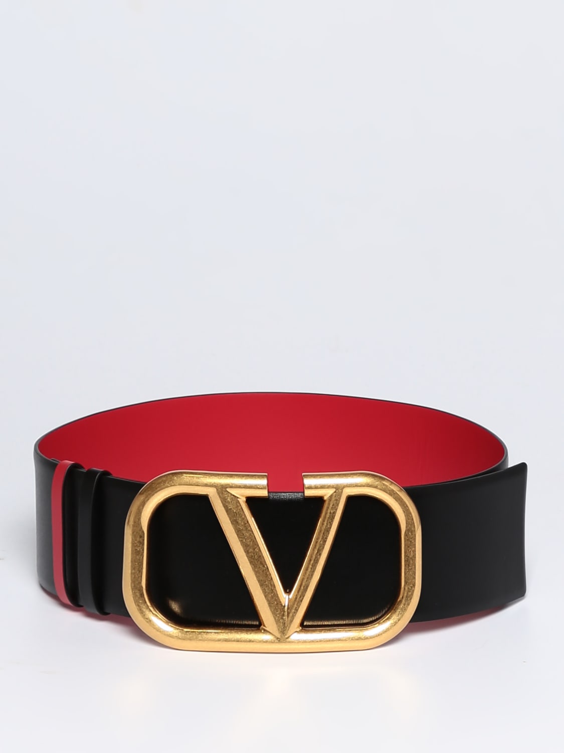 Cintura Valentino Garavani: Cintura VLogo Valentino Garavani in pelle nero 2