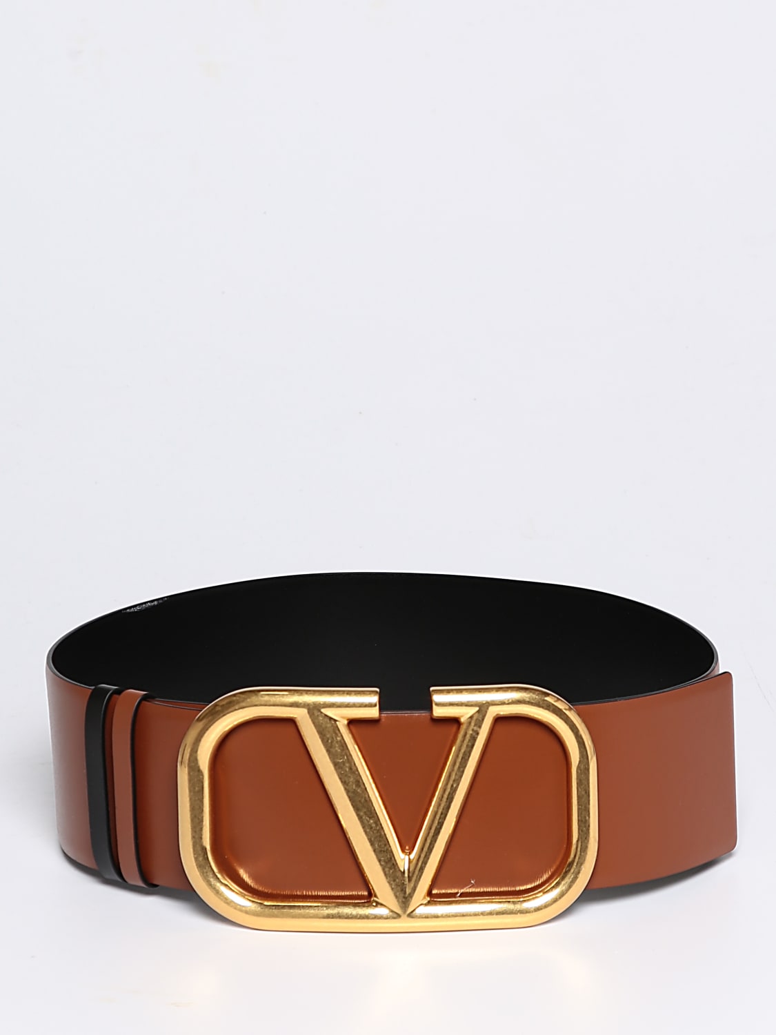 Cintura Valentino Garavani: Cintura VLogo Valentino Garavani in pelle cuoio 2