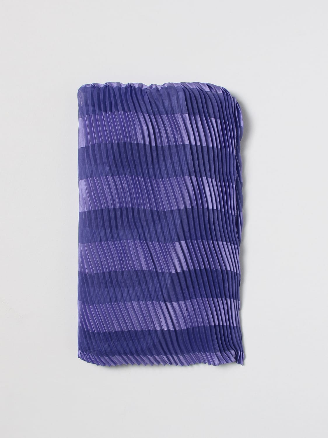 Sciarpa Emporio Armani: Sciarpa Emporio Armani in tessuto plissè lilla 2
