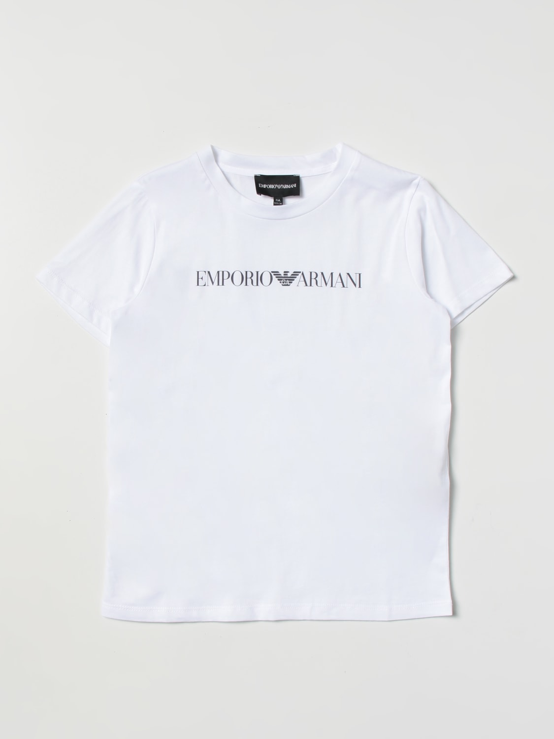 Ændringer fra flov etc EMPORIO ARMANI KIDS: t-shirt for boys - White 1 | Emporio Armani Kids t- shirt 8N4TN51JPZZ online on GIGLIO.COM