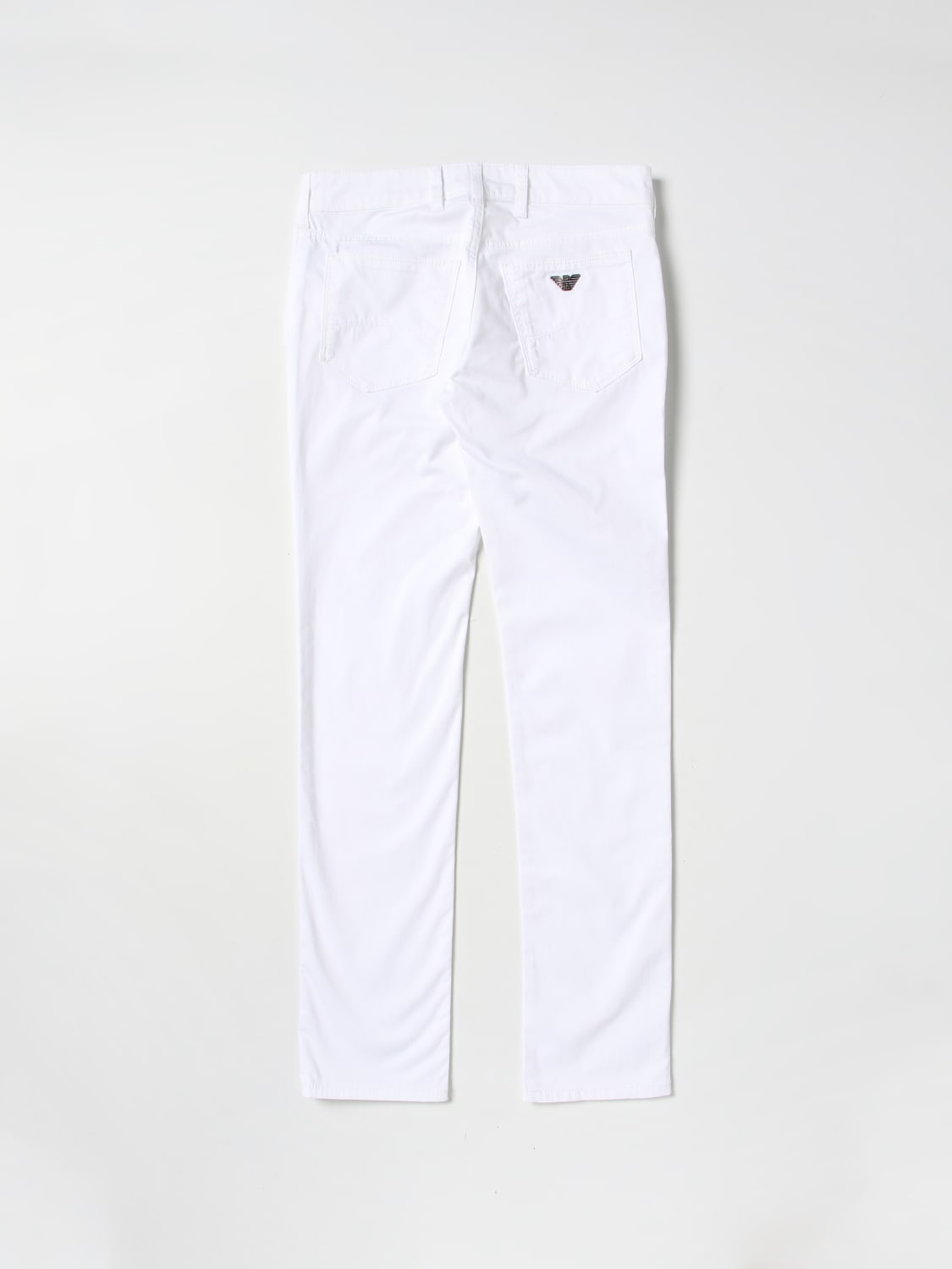 ARMANI KIDS: pants for boys - White | Armani Kids pants 8N4J064N7LZ online GIGLIO.COM