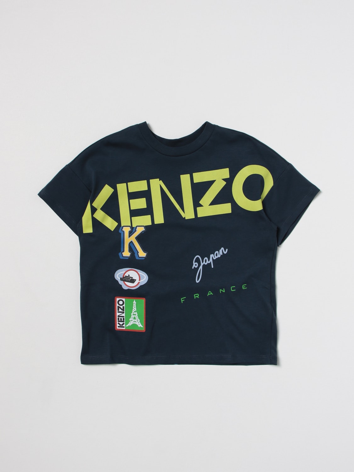 T-shirt Kenzo Kids: T-shirt Kenzo Kids garçon bleu 2