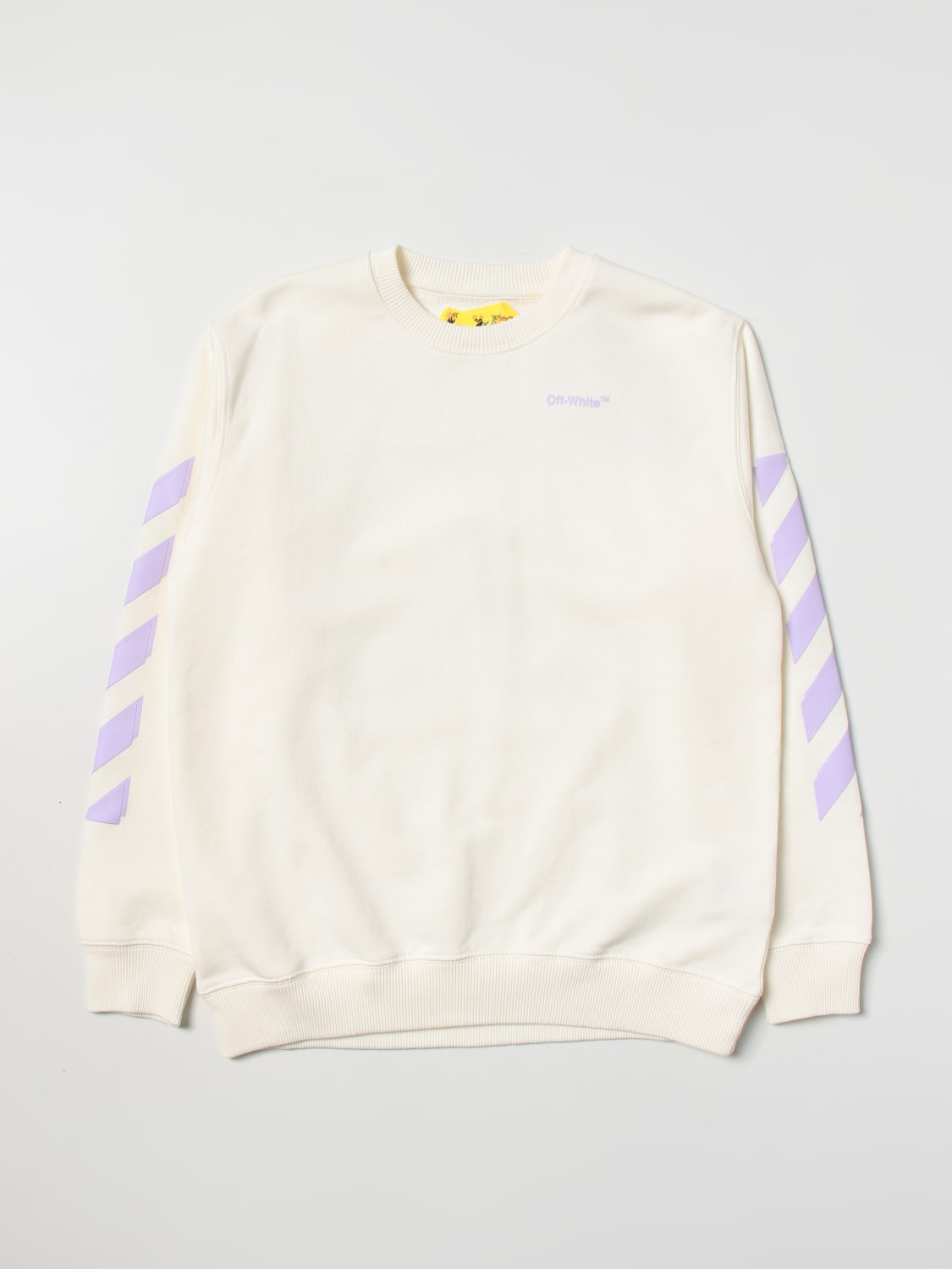 OFF-WHITE: sweatshirt - White | Off-White sweater OGBA001S23FLE001 online on GIGLIO.COM