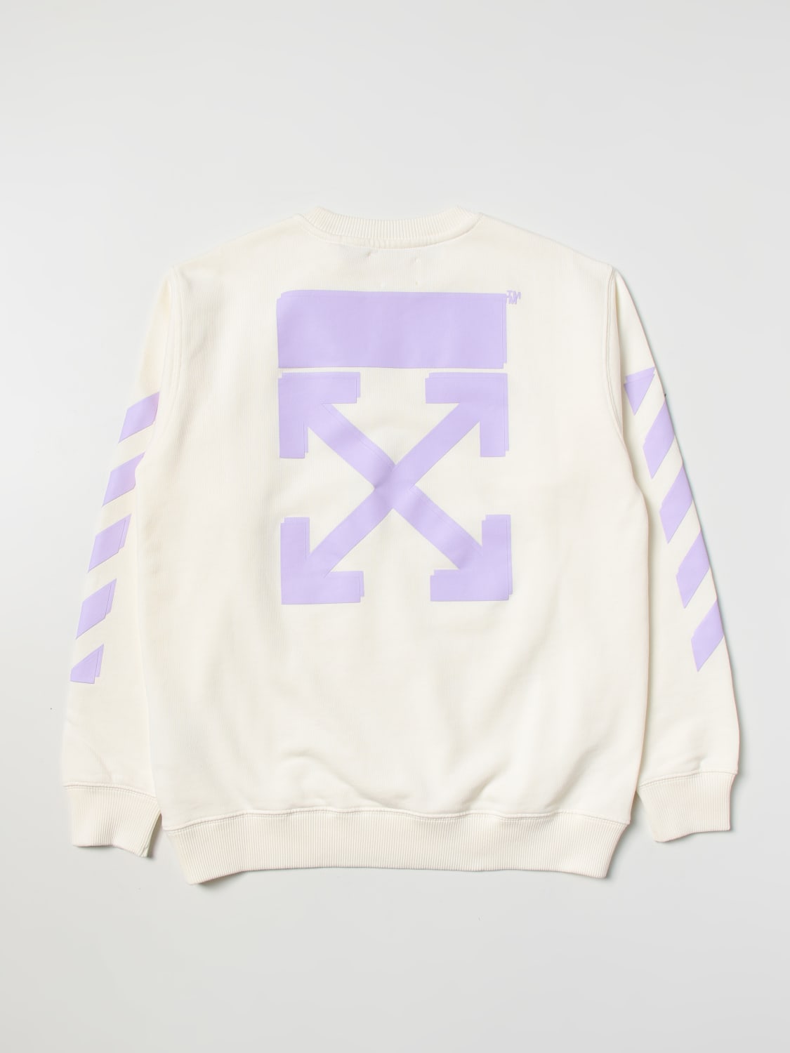 OFF-WHITE: sweatshirt - White | Off-White sweater OGBA001S23FLE001 online on GIGLIO.COM