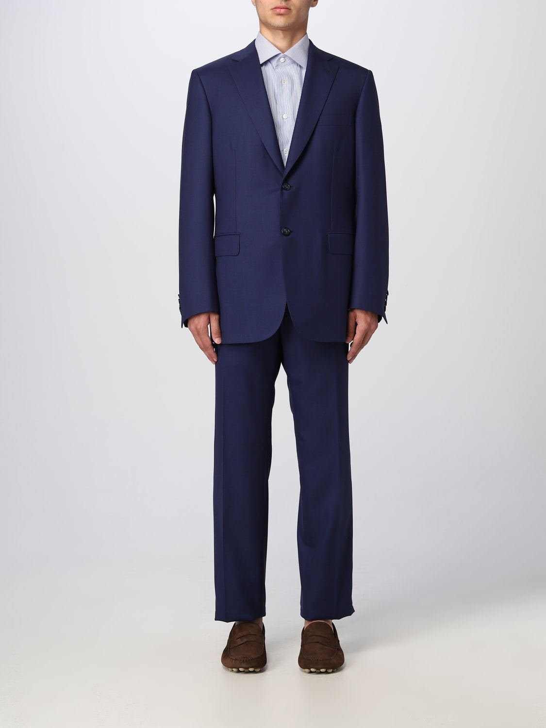 BRIONI: men's suit - Blue | Brioni suit RA003AO1A4C online on GIGLIO.COM