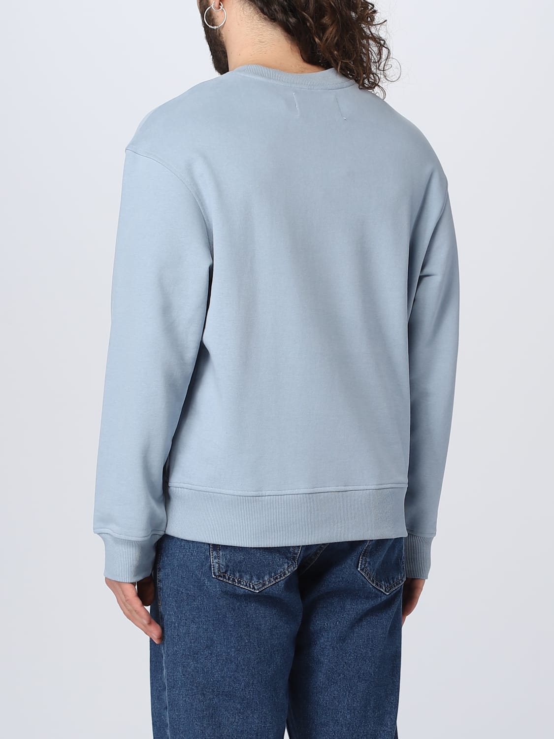 CALVIN KLEIN sweatshirt for - Gnawed Blue Calvin Klein Jeans sweatshirt J30J322625 online at GIGLIO.COM