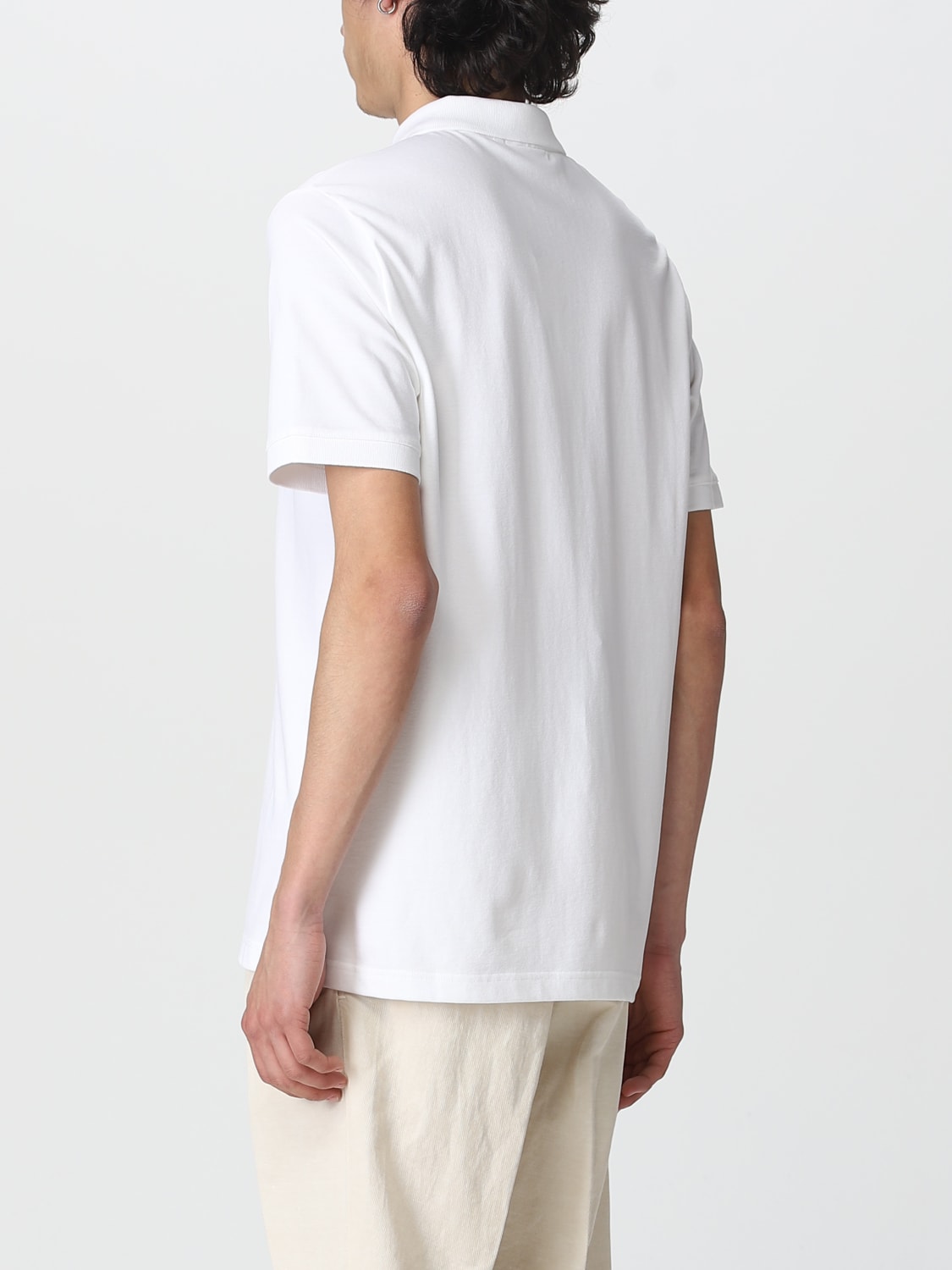 CALVIN KLEIN: polo shirt for man - White | Calvin Klein polo shirt ...