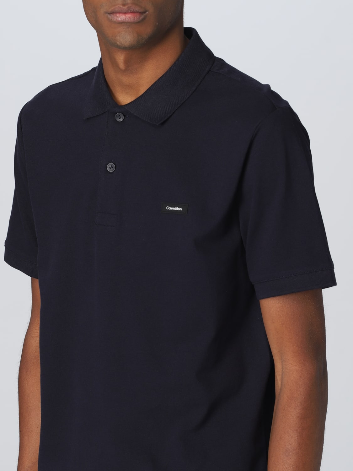 encuentro Asesinar igual CALVIN KLEIN: polo shirt for man - Blue | Calvin Klein polo shirt  K10K111196 online on GIGLIO.COM