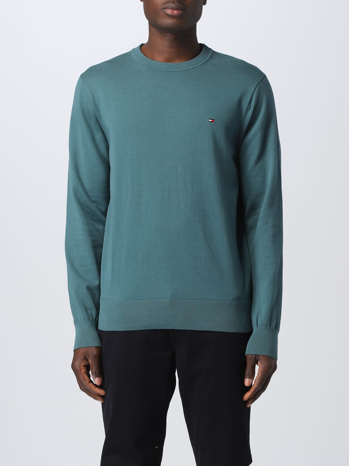 Porto Mince Bygge videre på TOMMY HILFIGER: sweater for man - Green | Tommy Hilfiger sweater MW0MW21316  online at GIGLIO.COM