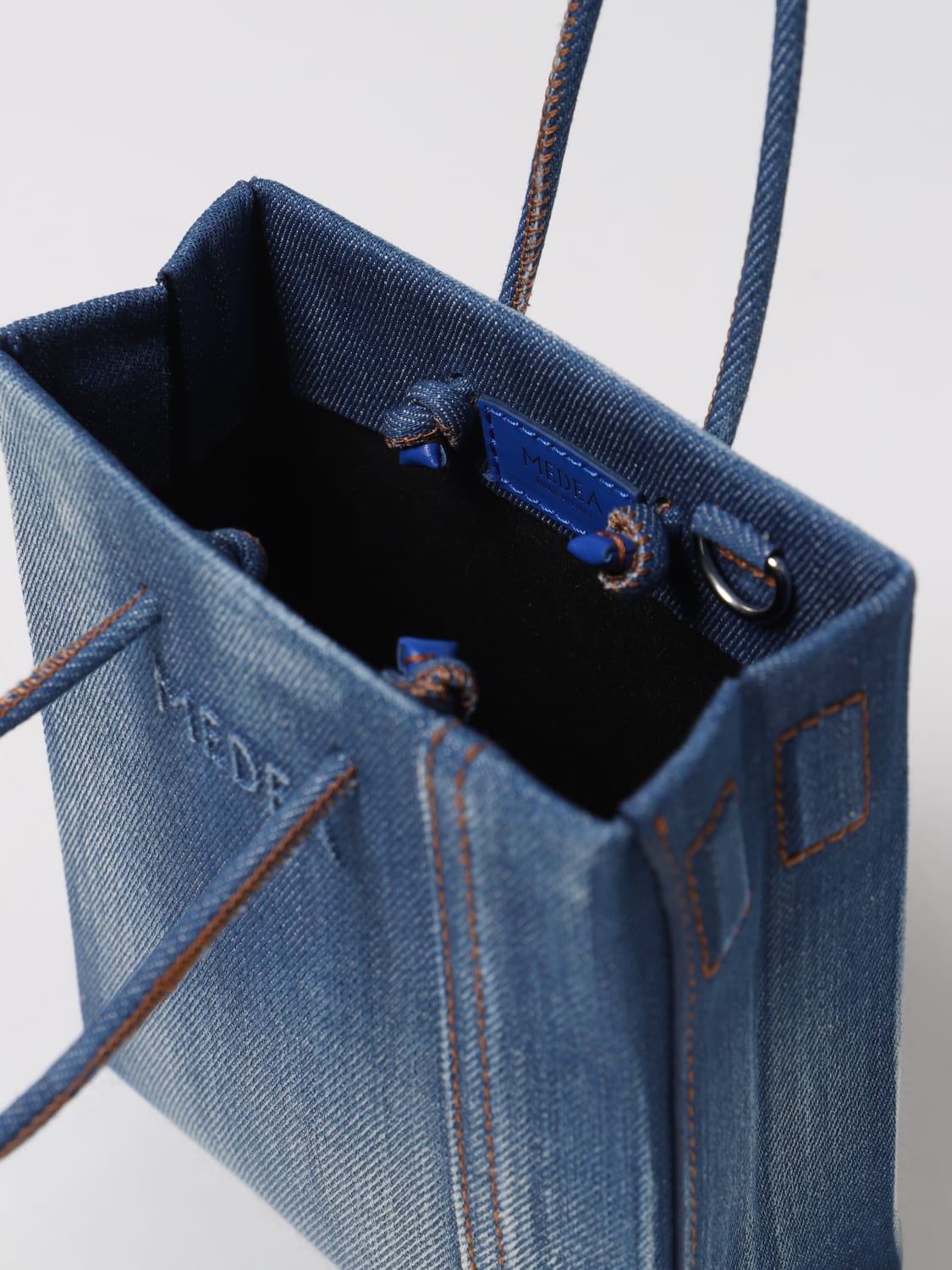 Medea Outlet: mini bag for woman - Gnawed Blue | Medea mini bag