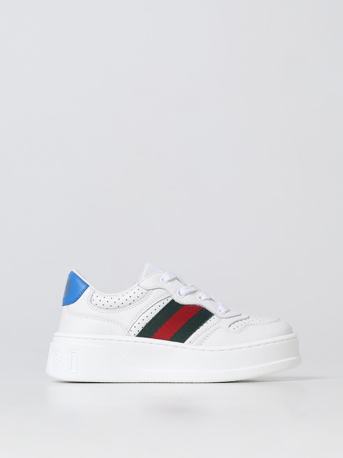 GUCCI: leather - White | Gucci shoes 702916UPG10 online on GIGLIO.COM