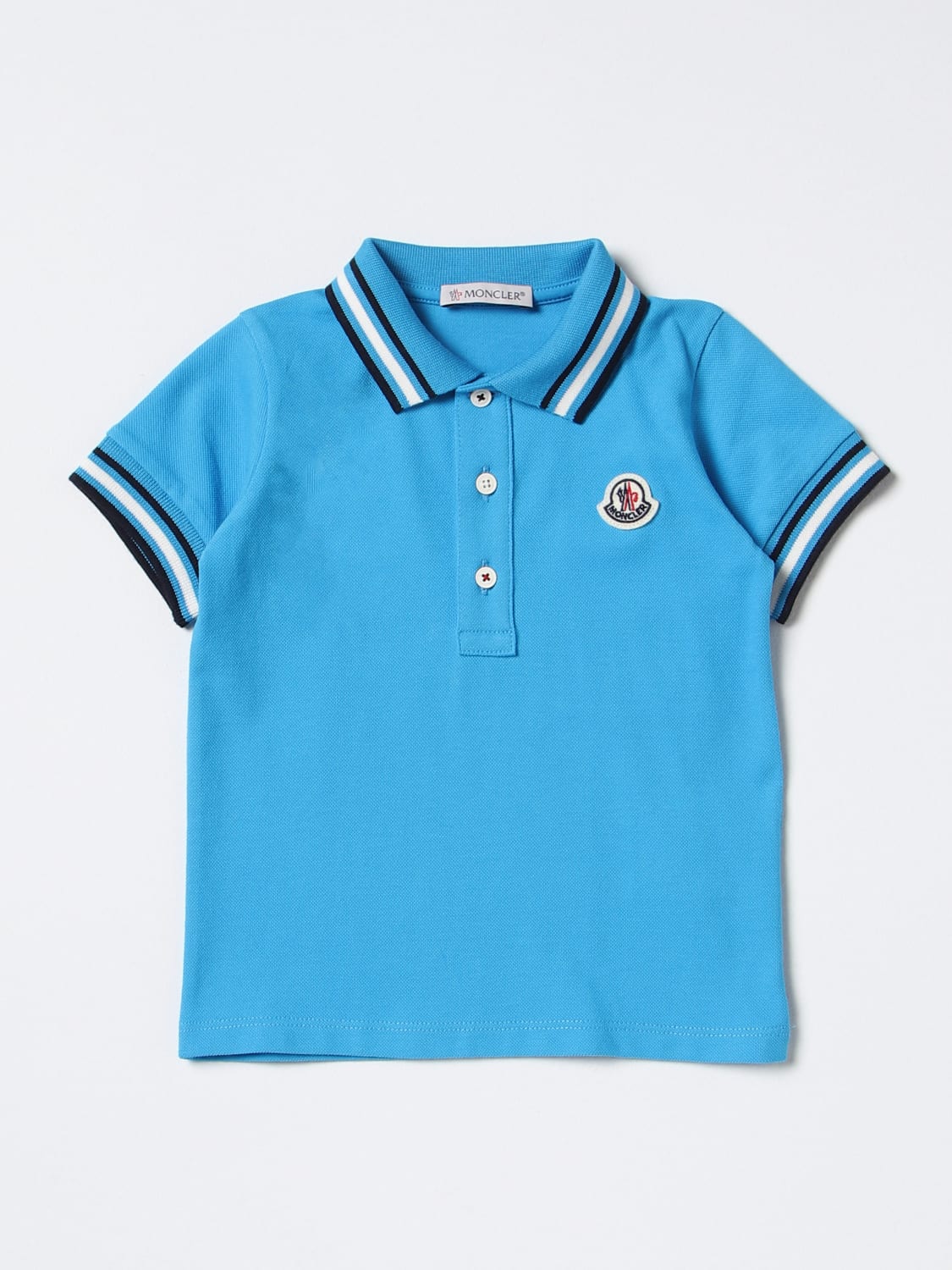 T-shirt Moncler: T-shirt Moncler bébé bleu azur 2