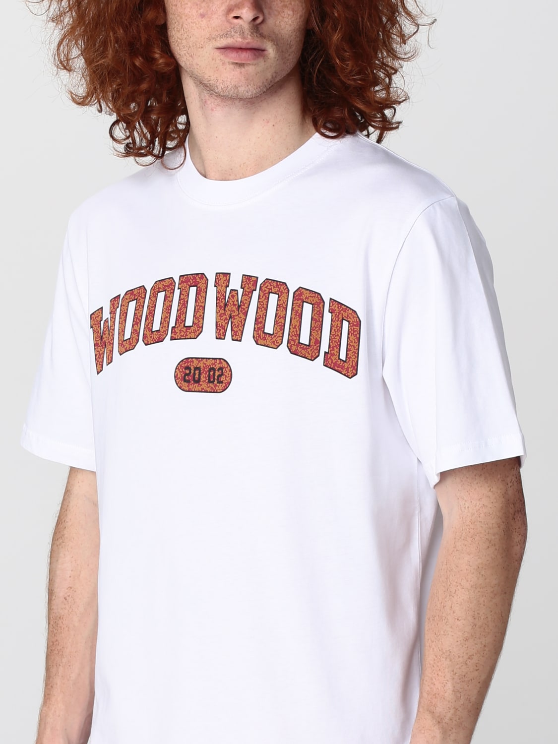 WOOD WOOD: t-shirt for man - White | Wood Wood 123157112489 online on GIGLIO.COM