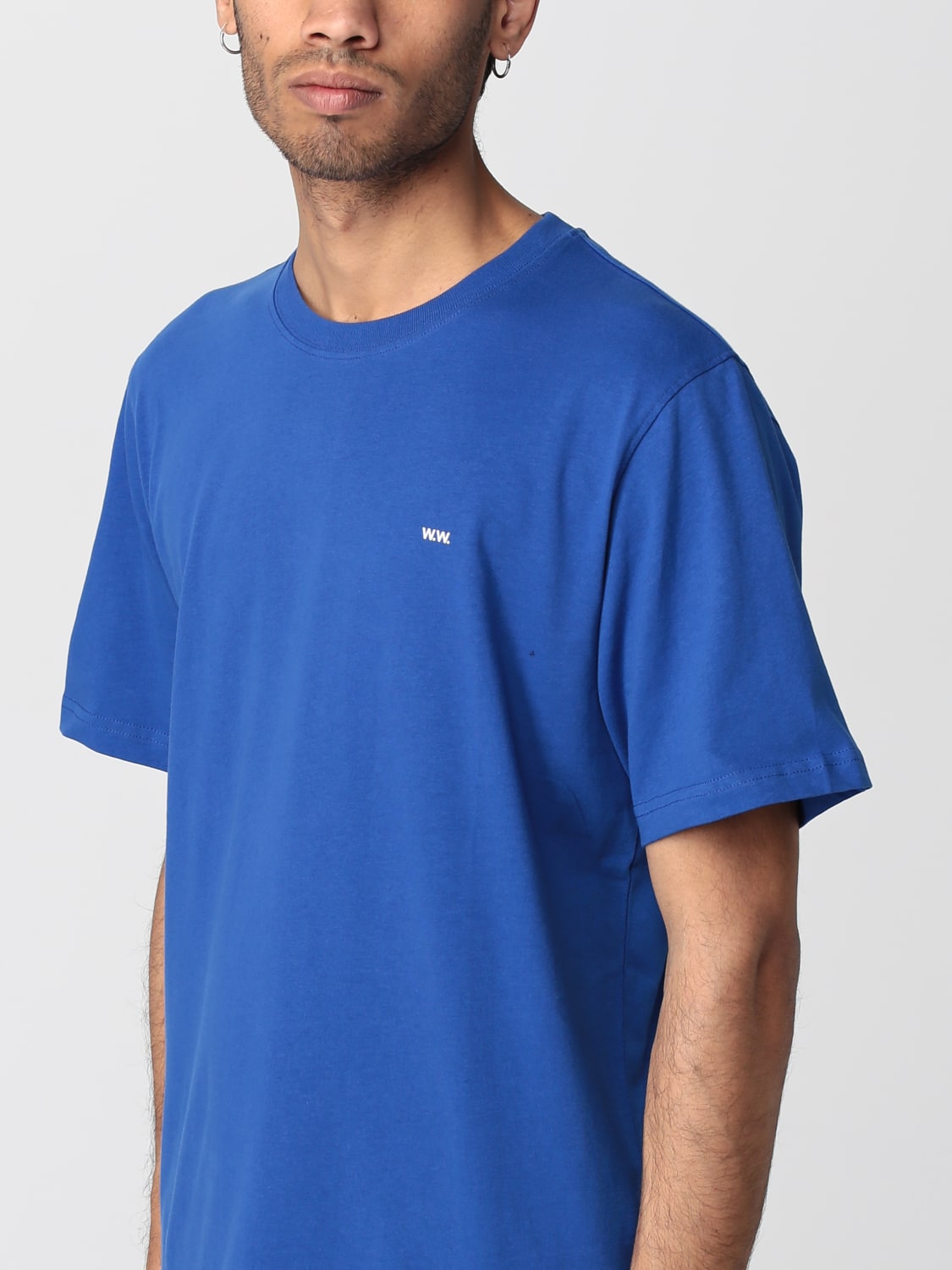 WOOD WOOD: t-shirt for man - Blue | Wood t-shirt 123157002491 online on