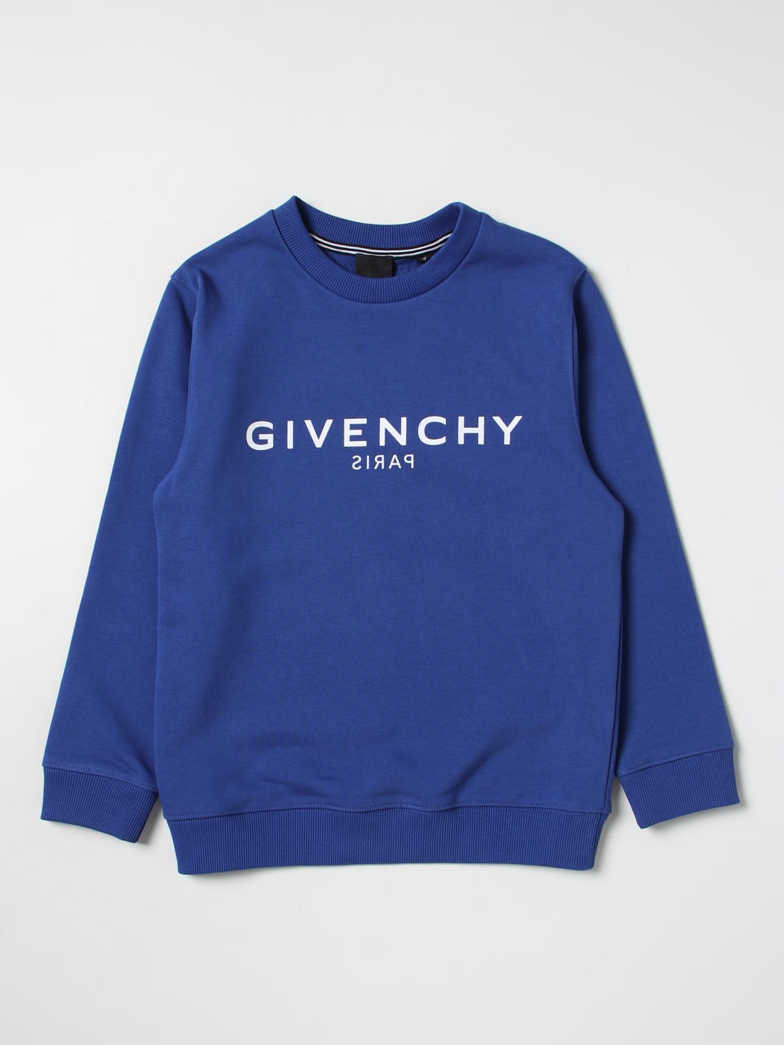 scherm Botsing Brouwerij GIVENCHY: sweatshirt in cotton blend - Electric Blue | Givenchy sweater  H25424 online on GIGLIO.COM