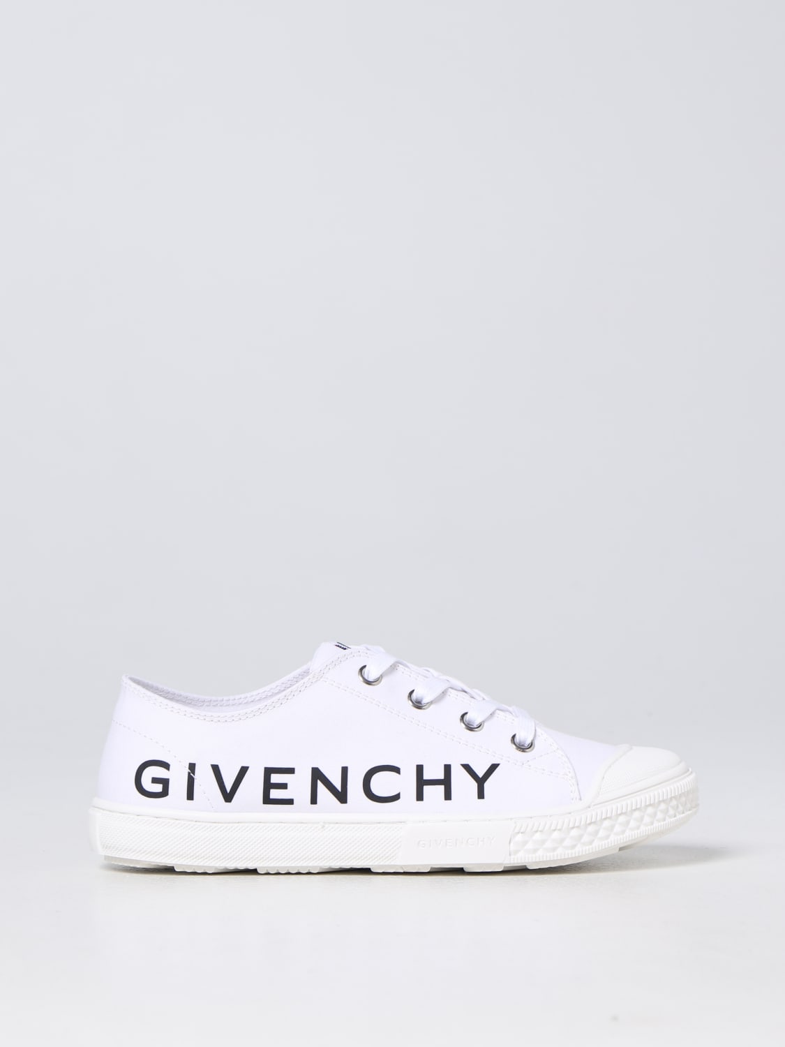 sang Skyldfølelse beslutte GIVENCHY: sneakers in canvas - White | Givenchy shoes H29085 online on  GIGLIO.COM