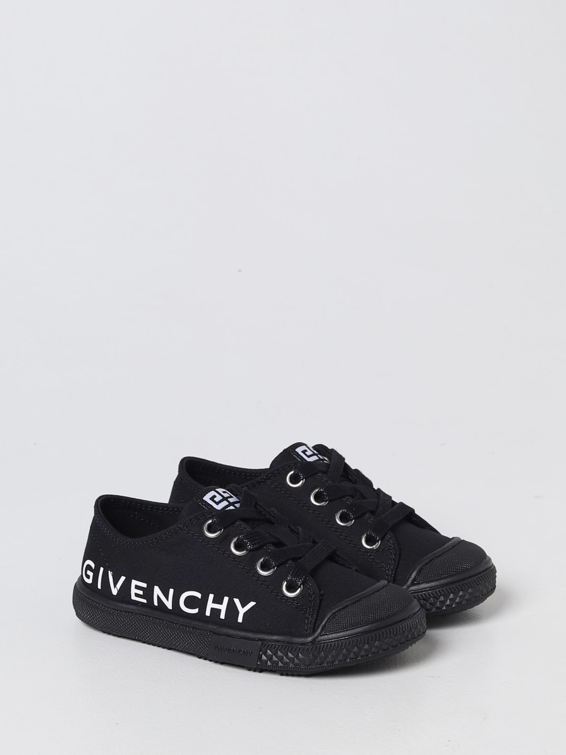 omfavne mærke navn krøllet GIVENCHY: sneakers in canvas - Black | Givenchy shoes H29085 online on  GIGLIO.COM