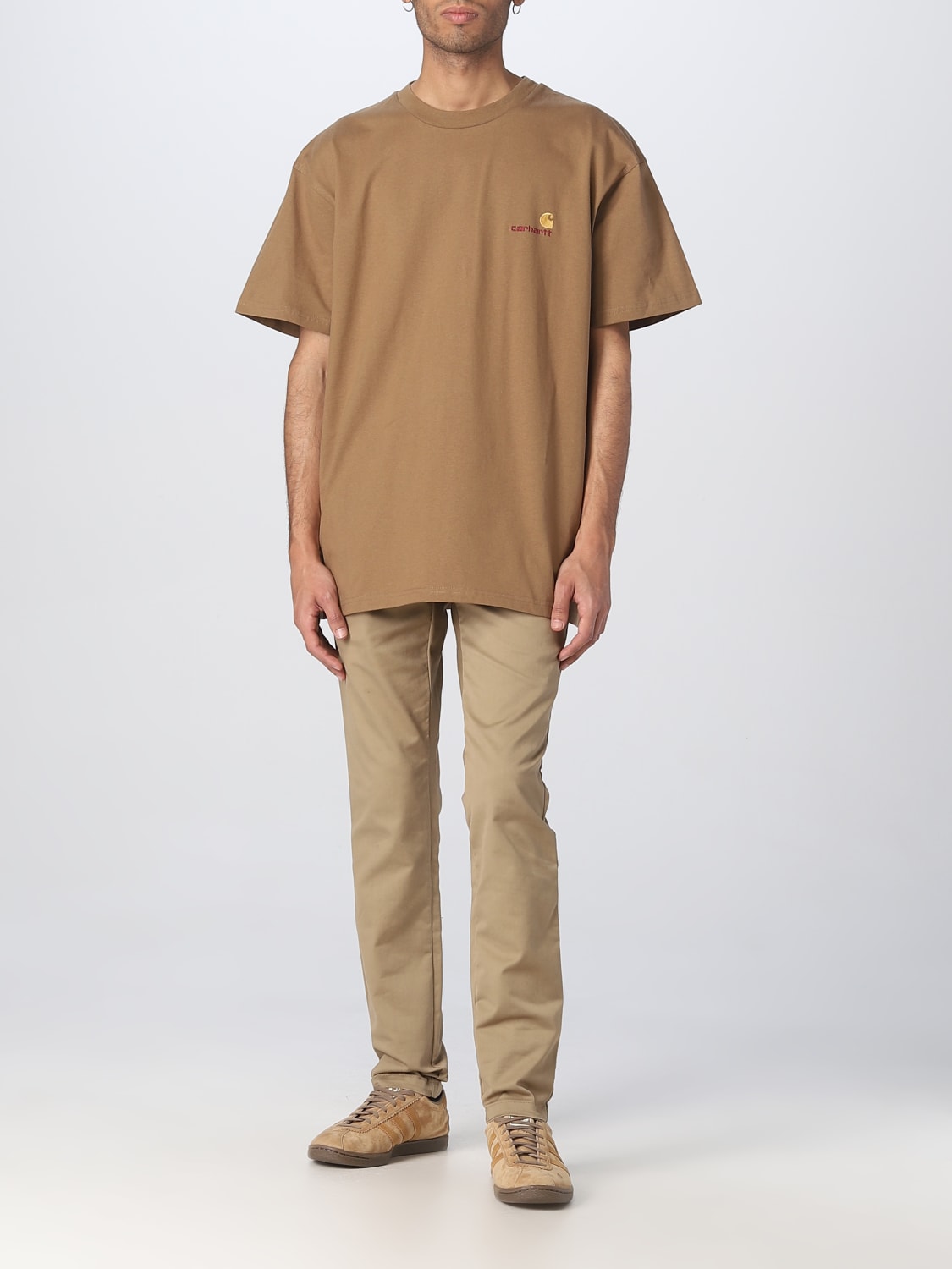 CARHARTT WIP: t-shirt for man - Brown | Carhartt Wip t-shirt I029956 ...