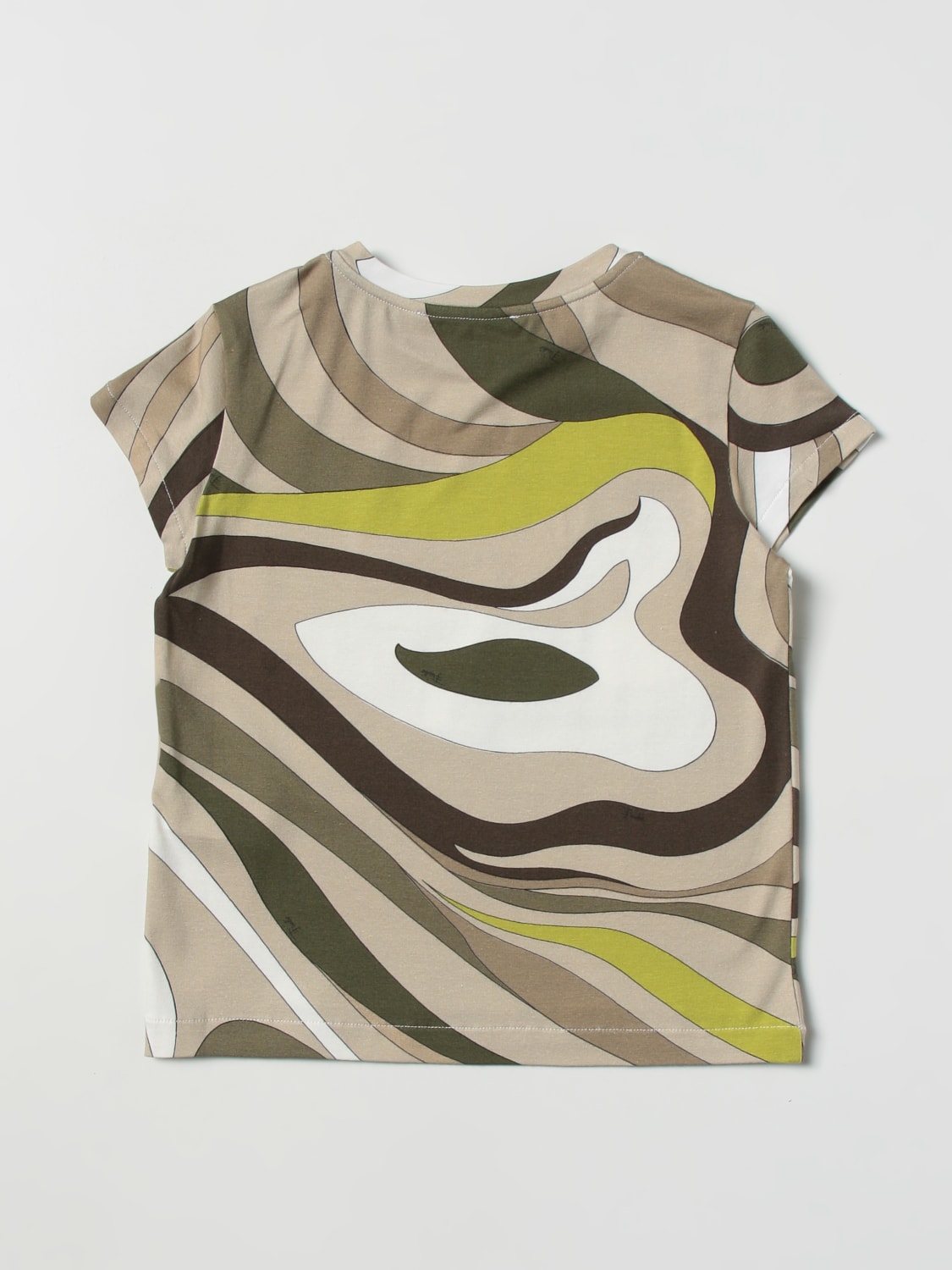 Emilio Pucci Junior Outlet: t-shirt for girls - Green | Emilio