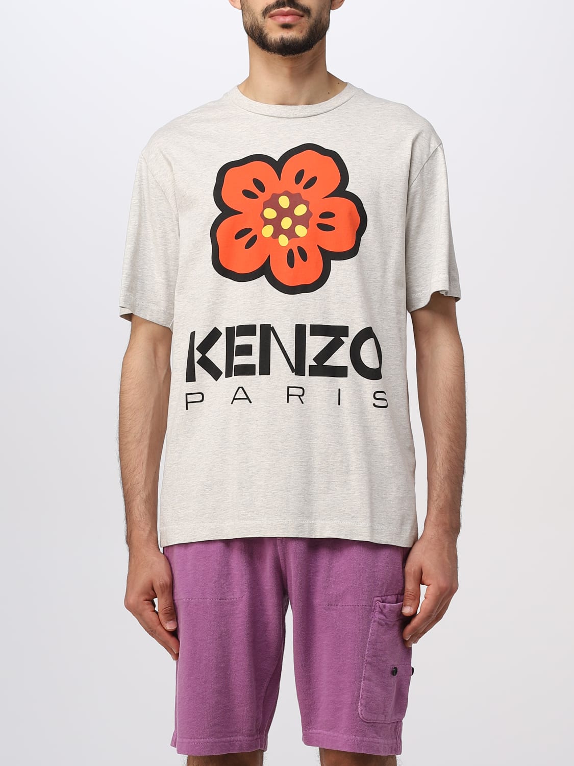 T-shirt Kenzo: T-shirt Boke Flower Kenzo in cotone grigio 2