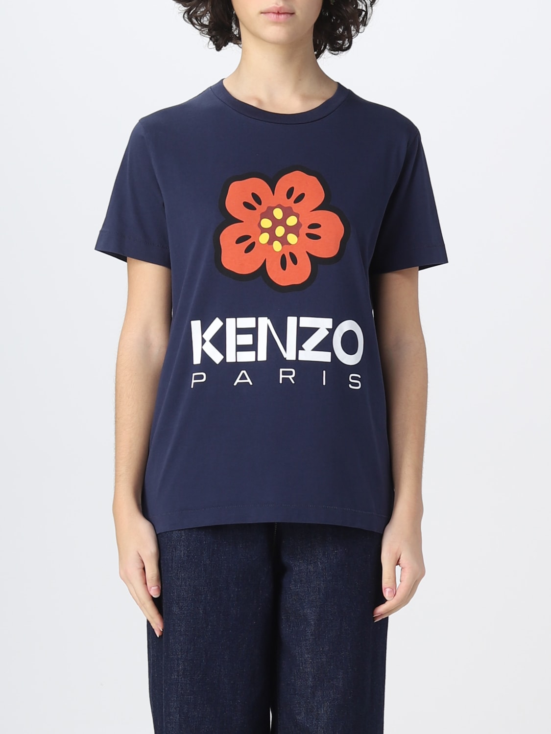T-shirt Kenzo: T-shirt Boke Flower Kenzo in cotone blue 2