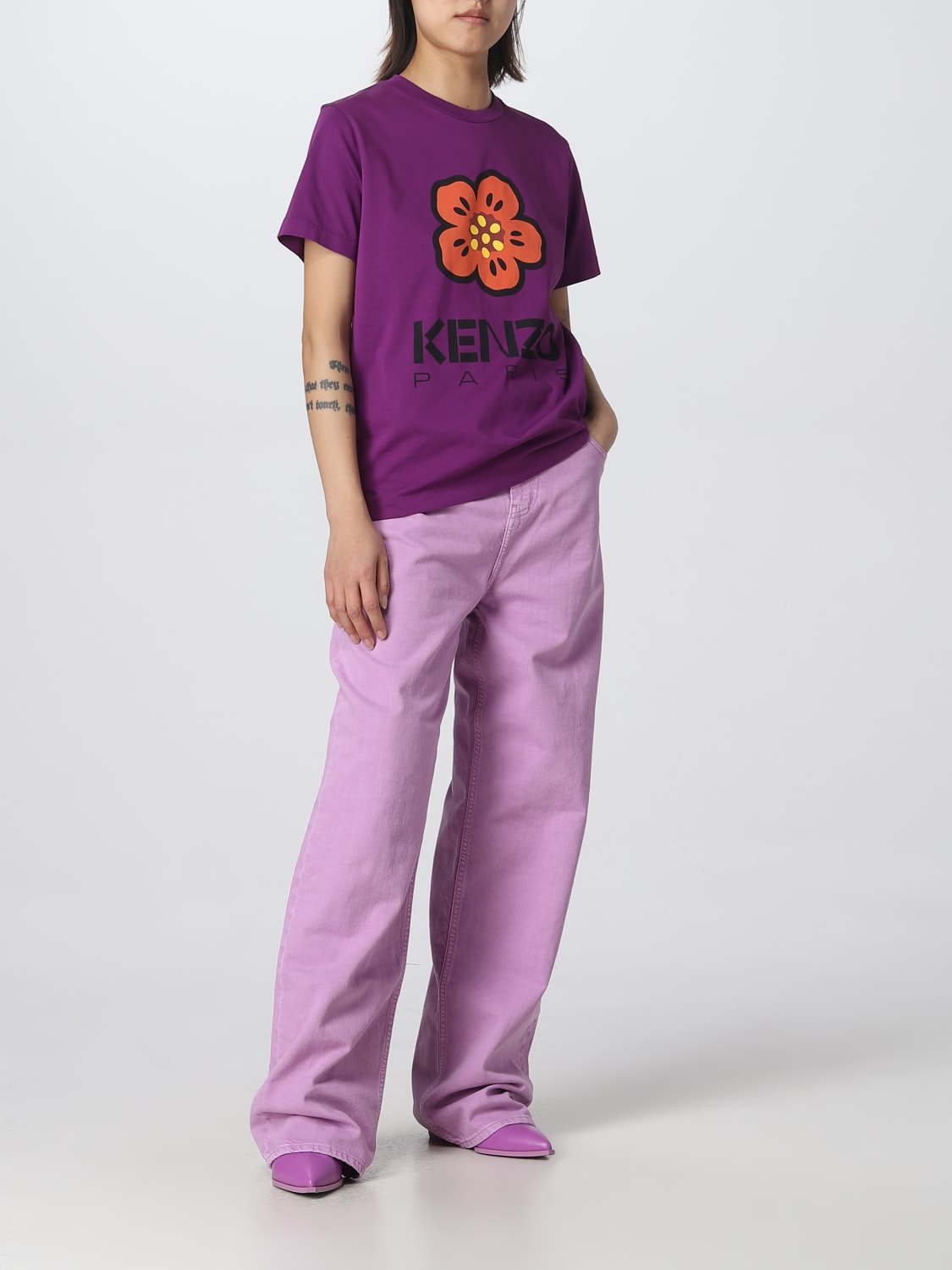 T-shirt Kenzo: T-shirt Boke Flower Kenzo in cotone viola 2
