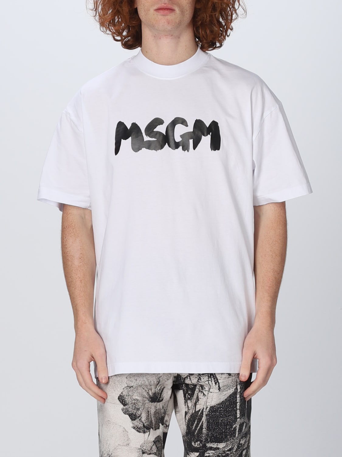 MSGM メンズTシャツ ホワイト