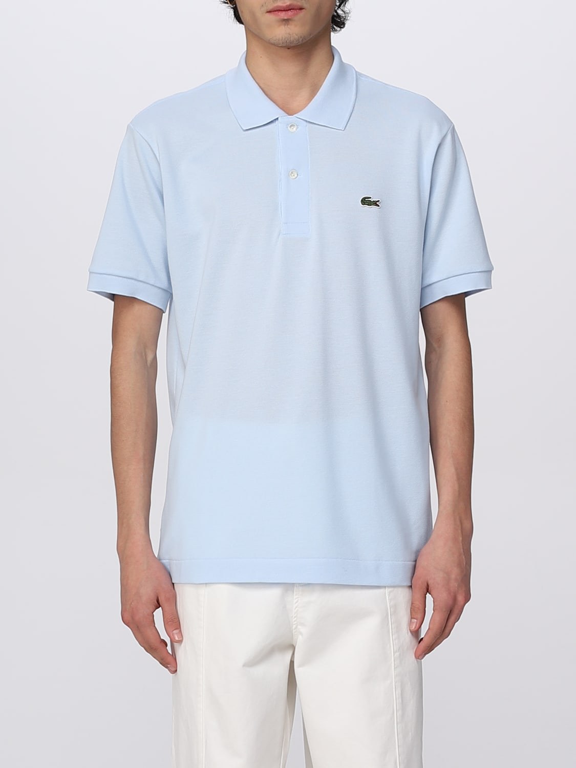 Lacoste Outlet: polo shirt man - Sky Blue | Lacoste shirt L1212 online at GIGLIO.COM