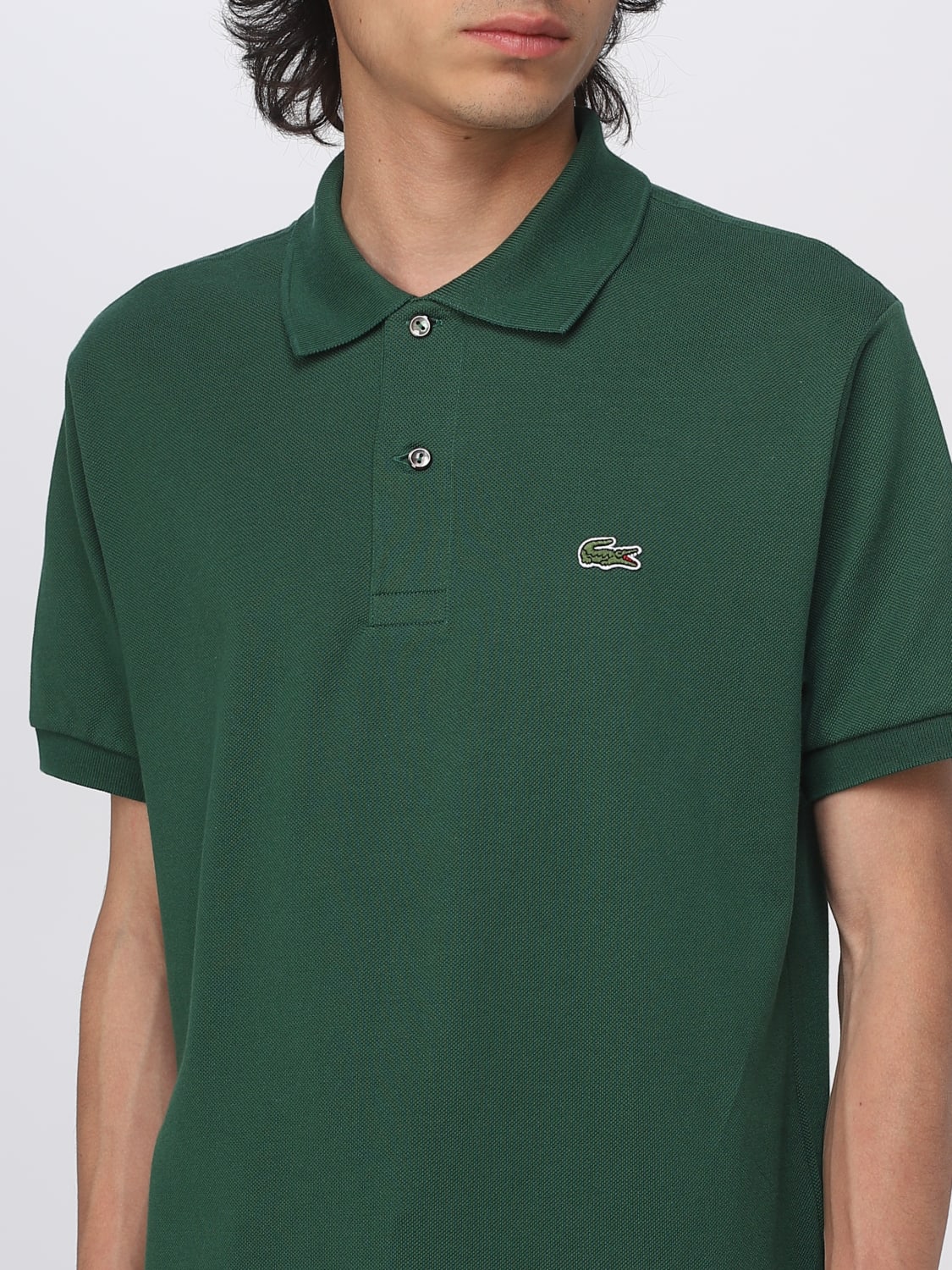 LACOSTE: polo shirt for man - Green | shirt L1212 online at GIGLIO.COM