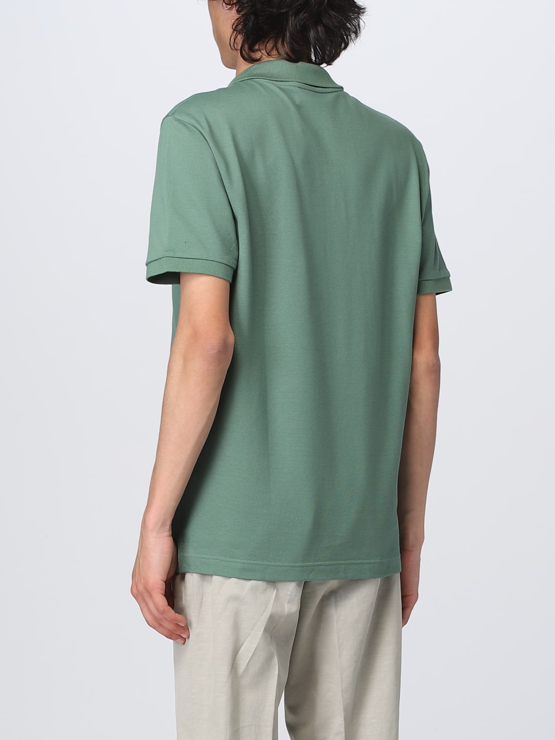 LACOSTE: polo shirt for man - Green | Lacoste polo shirt PH4012 online ...