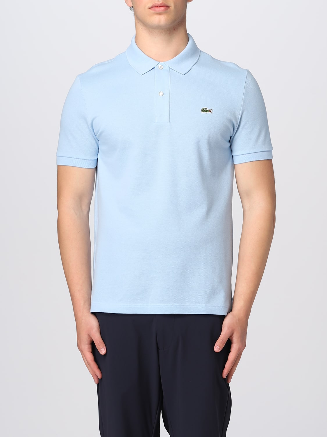 Lacoste Outlet: polo shirt man - Sky Blue | Lacoste polo shirt PH4012 online at GIGLIO.COM