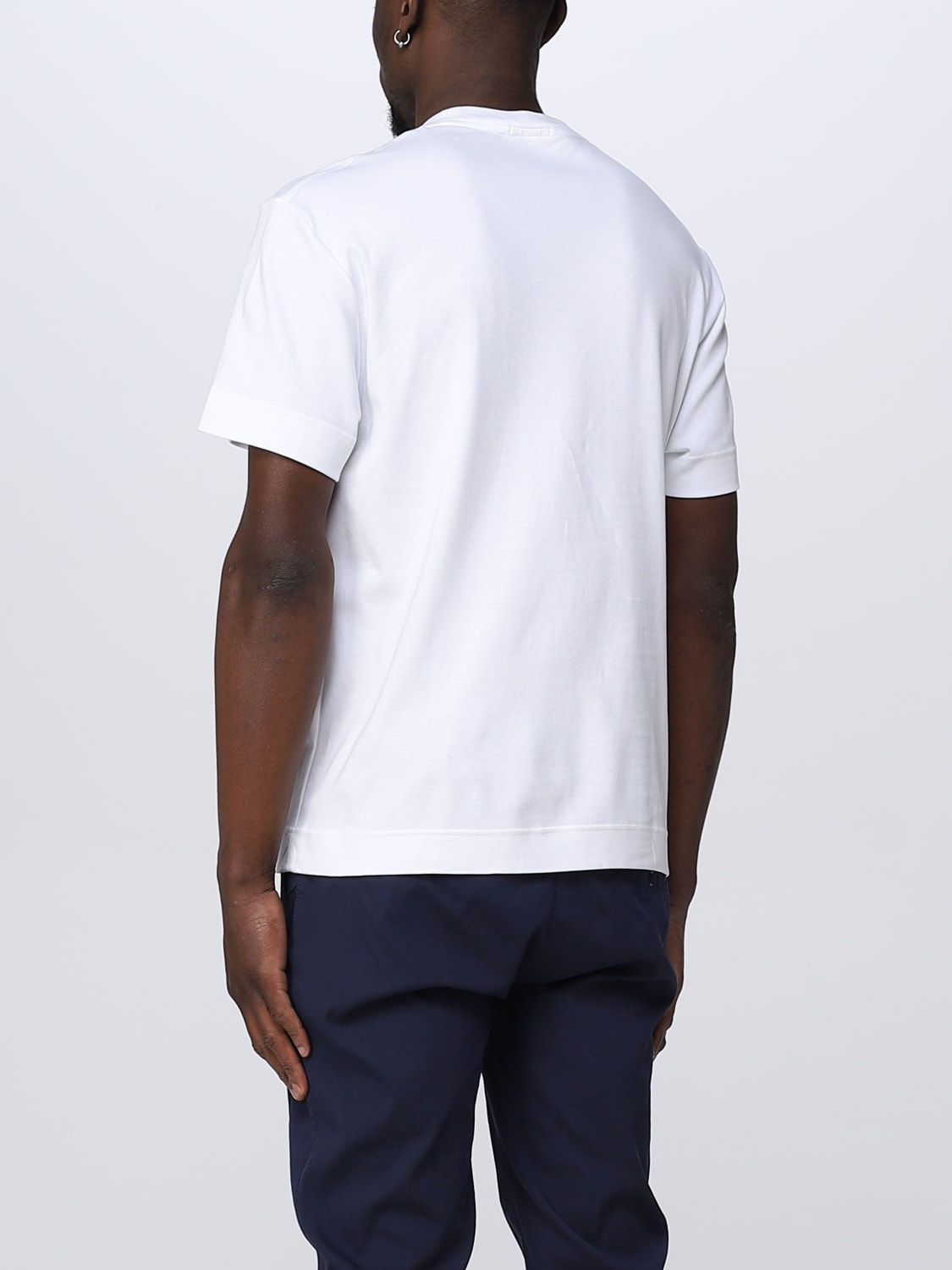 LACOSTE: t-shirt for man - White | Lacoste t-shirt TH1708 online on ...