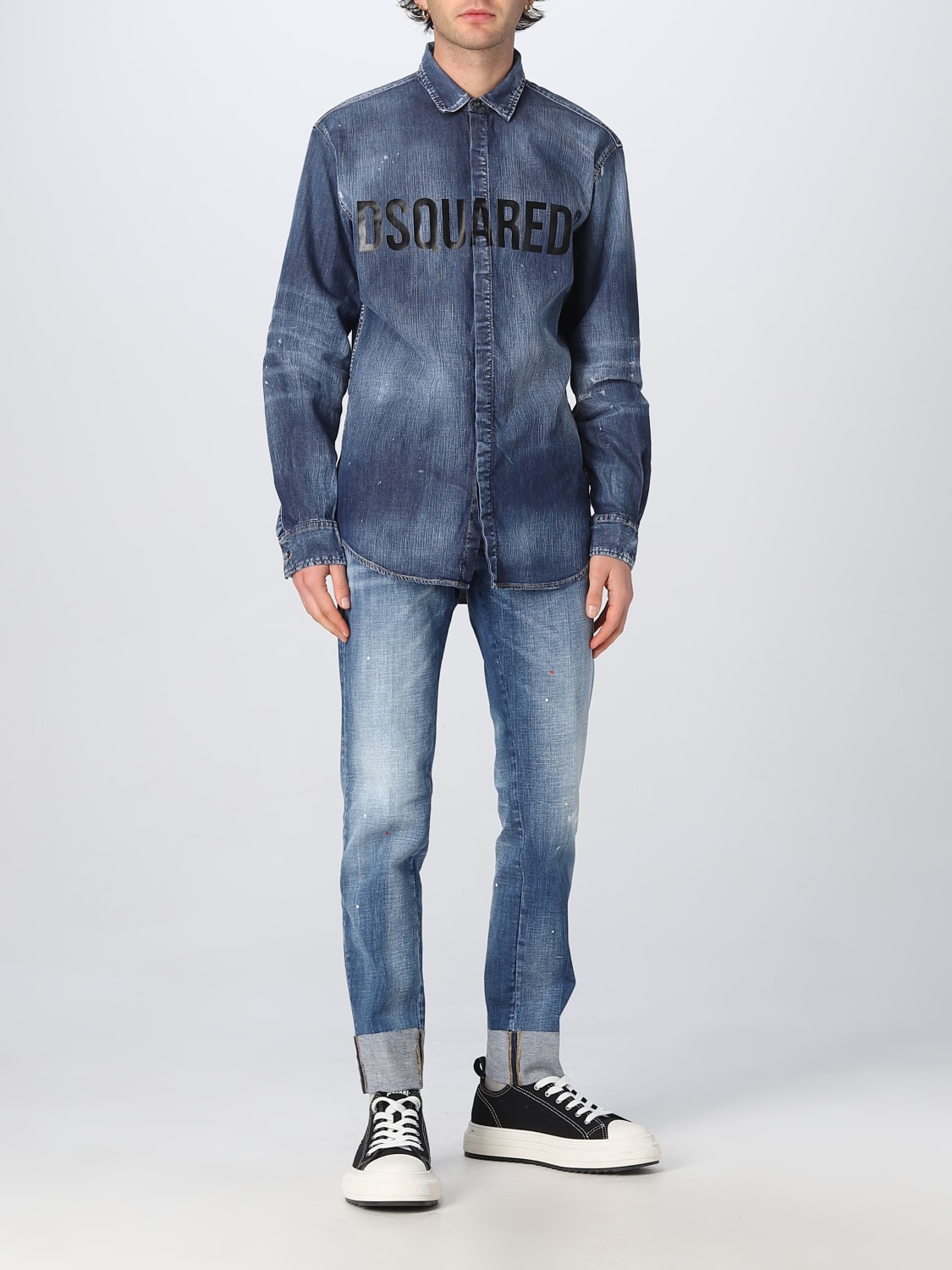 Dsquared2 Outlet: denim shirt - Denim | Dsquared2 shirt