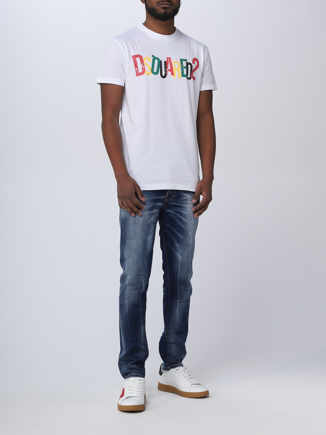 Dsquared2 Outlet: cotton T-shirt - White | Dsquared2 t-shirt