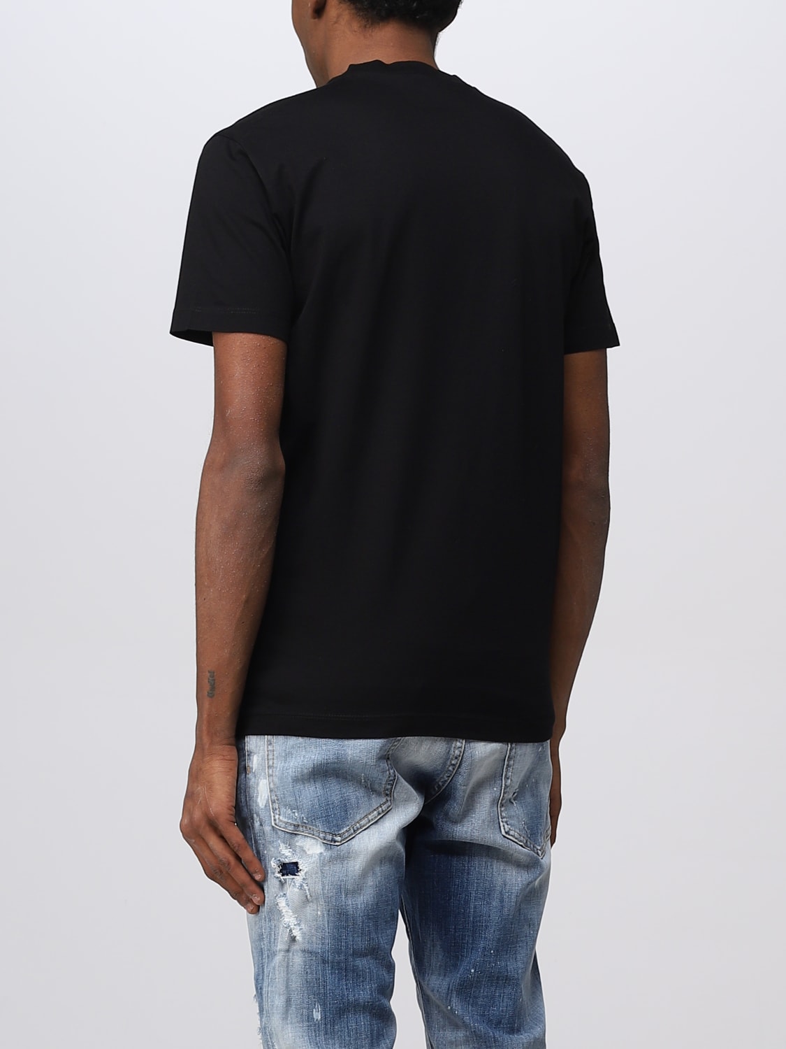 Dsquared2 Outlet: cotton T-shirt - Black | Dsquared2 t-shirt