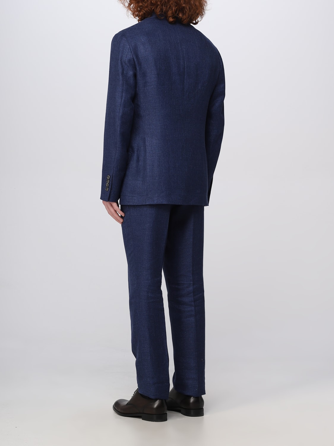 Brunello Cucinelli Outlet: dress in linen blend - Blue | Brunello ...