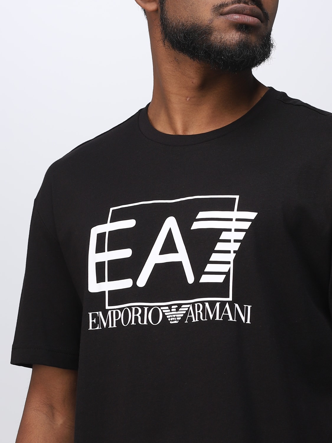 EA7: t-shirt for man - Black | Ea7 t-shirt 3RPT09PJ02Z online on GIGLIO.COM