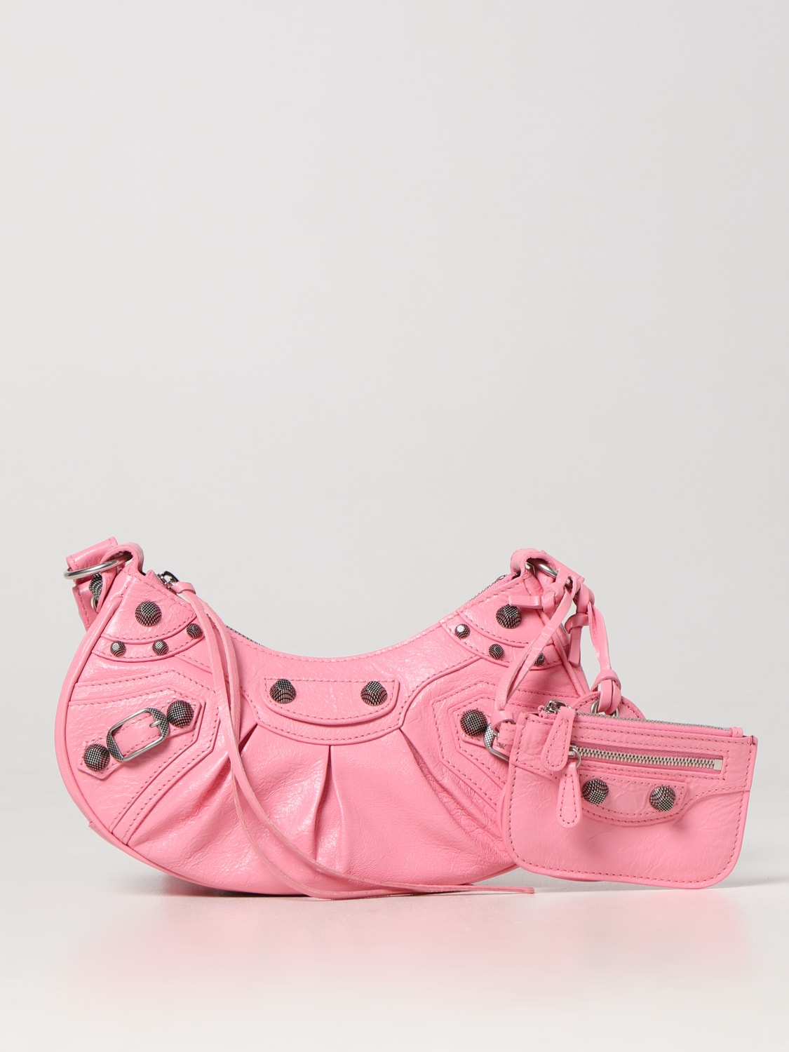 blåhval Tid pære BALENCIAGA: Le Cagole bag in leather - Pink | Balenciaga crossbody bags  6713091VG9Y online at GIGLIO.COM