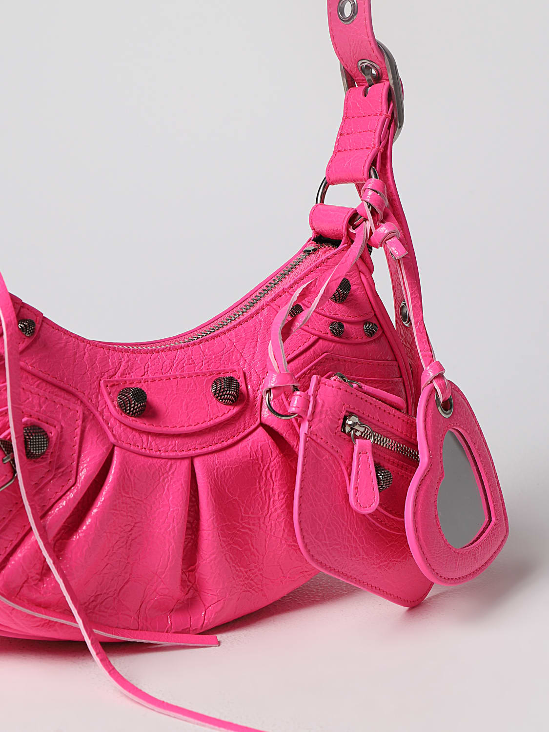 BALENCIAGA: shoulder bag for woman - Pink | Balenciaga shoulder 6713091VGUY online at GIGLIO.COM