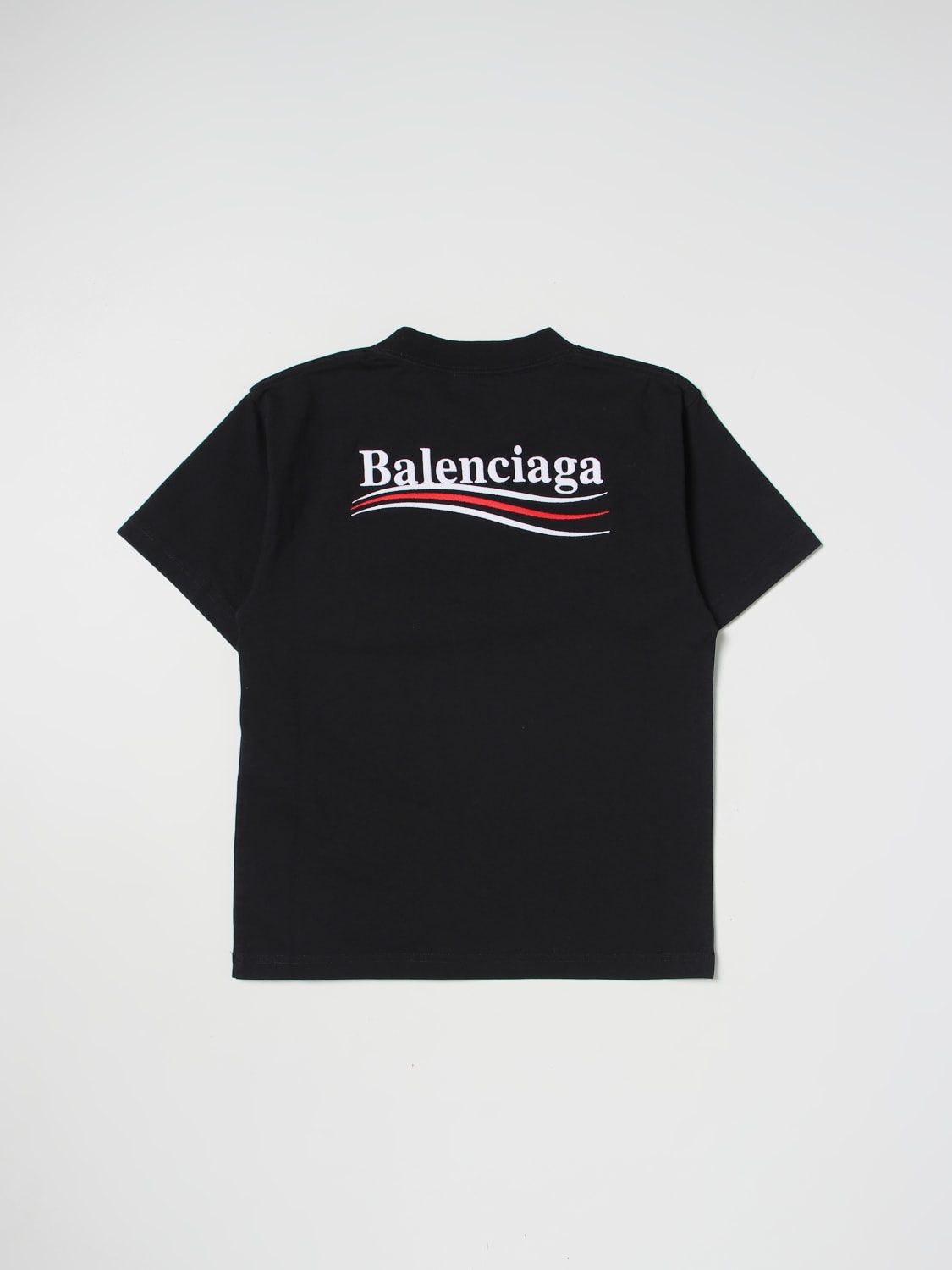 optie Hover Staat BALENCIAGA: cotton t-shirt with Political Campaign logo - Black | Balenciaga  t-shirt 681864TMVE7 online on GIGLIO.COM