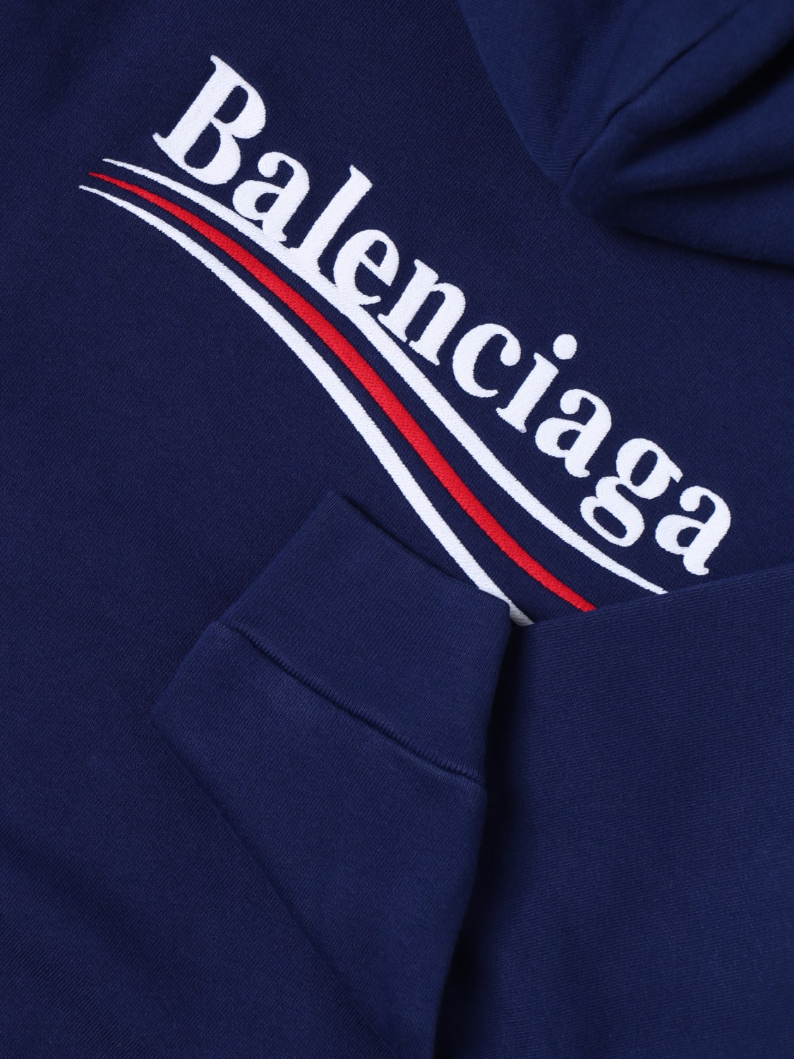 sweatshirt with Campaign logo - Blue | Balenciaga online at GIGLIO.COM