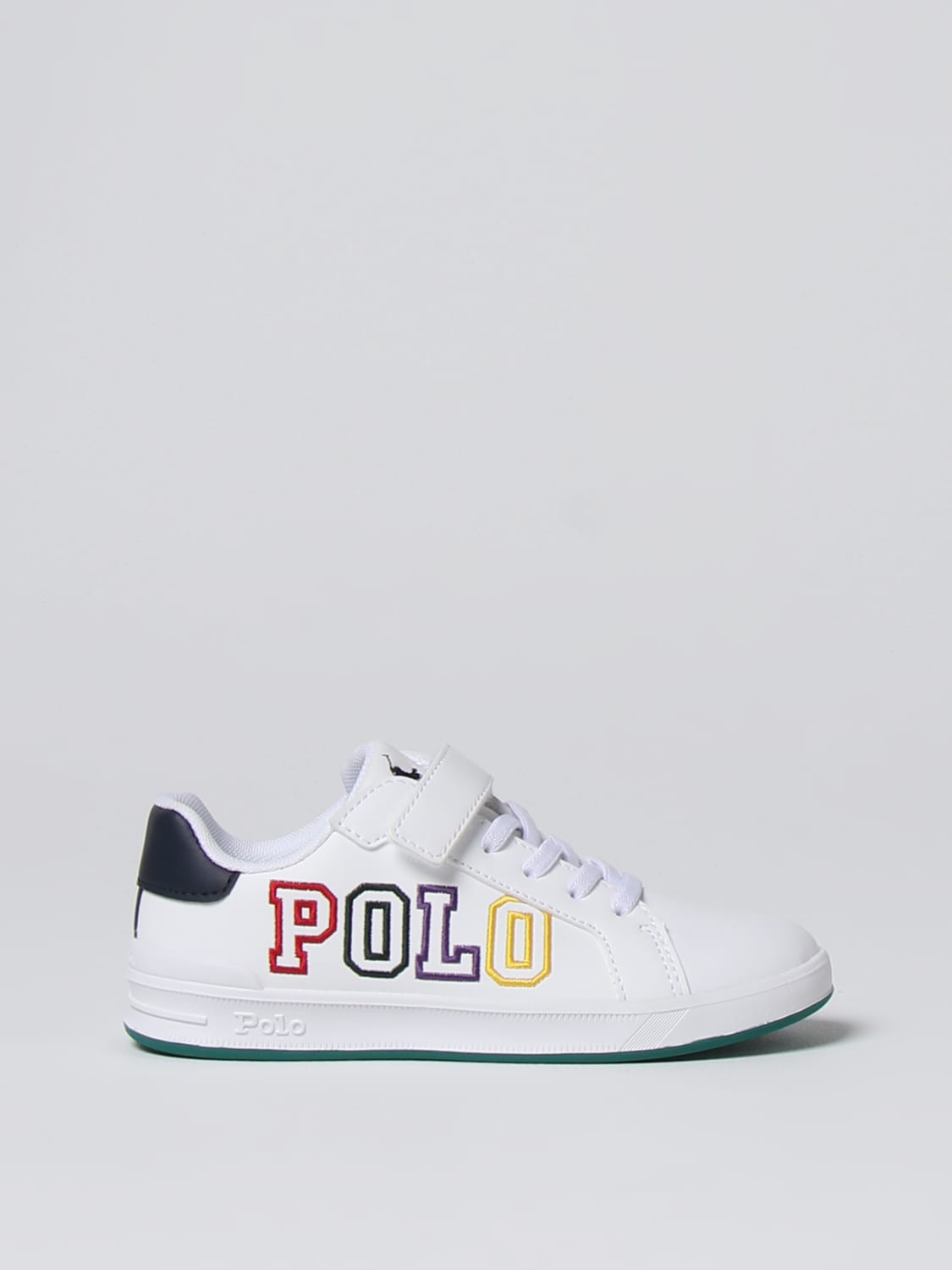 Sneakers Polo Ralph Lauren: Sneakers Heritage Court II Polo Ralph Lauren in pelle sintetica bianco 2