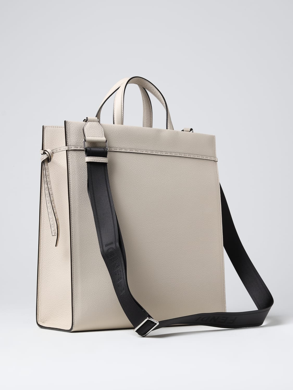 FENDI: Fendii Go To Shopper bag in grained leather - White | Fendi bags ...