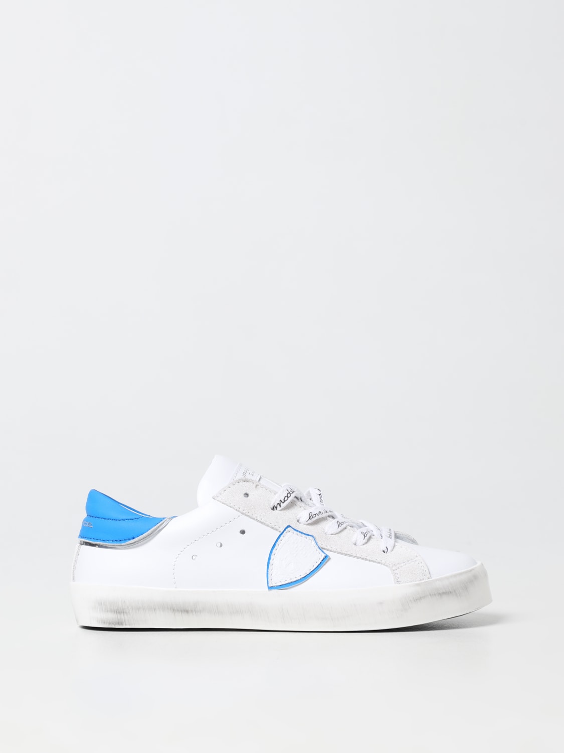 Baskets Philippe Model Junior: Baskets Philippe Model Junior garçon blanc 1 2