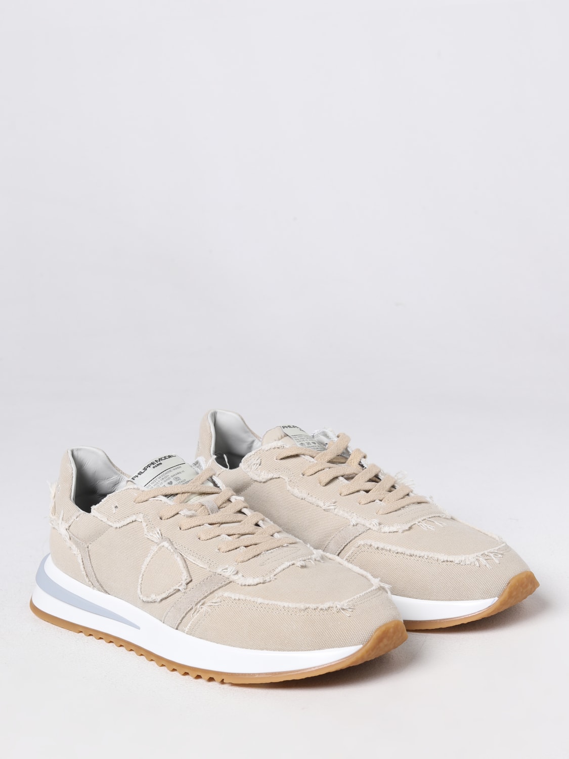 Trainers Philippe Model: Philippe Model trainers for men beige 2