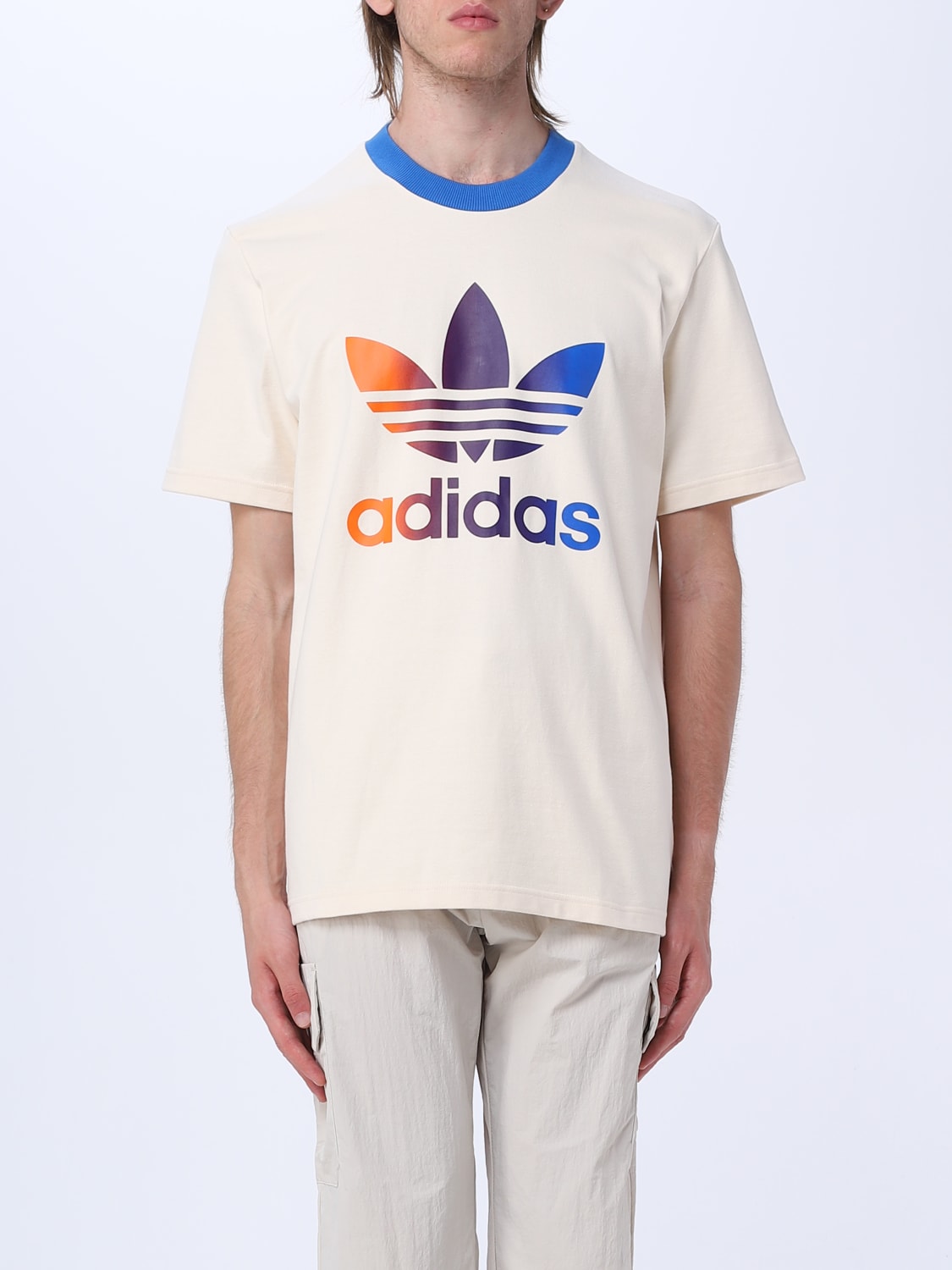 ADIDAS ORIGINALS: t-shirt for man - White | Adidas Originals IP6967 online on GIGLIO.COM