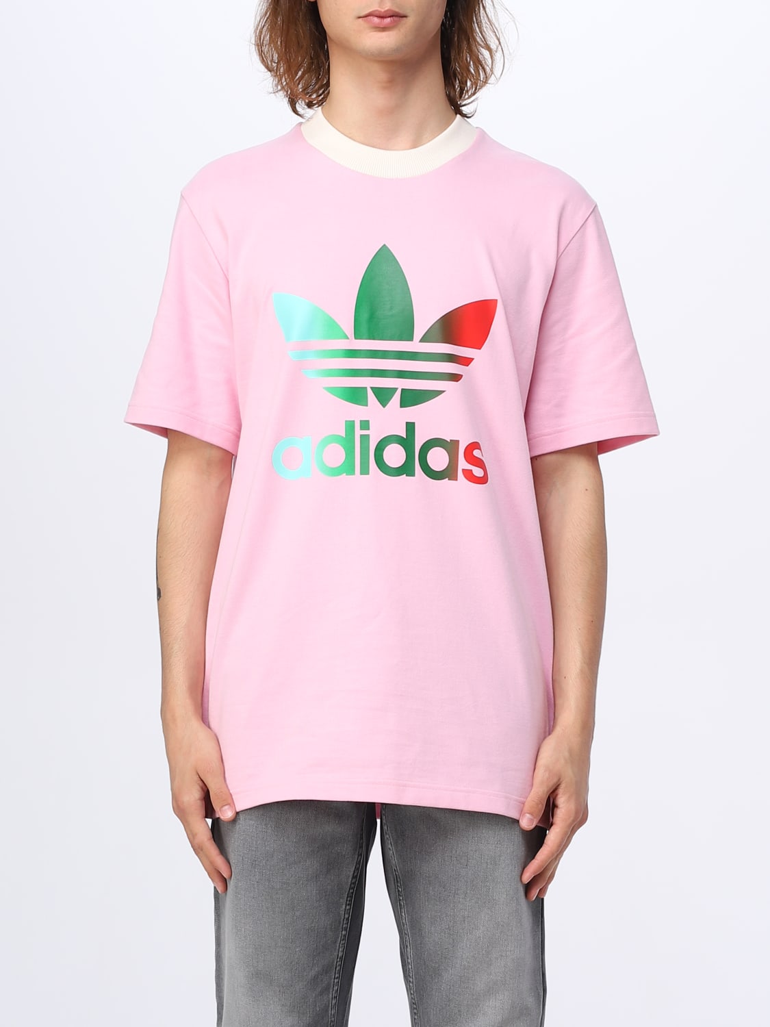 ADIDAS ORIGINALS: T-shirt homme - Rose | T-Shirt Adidas Originals ...