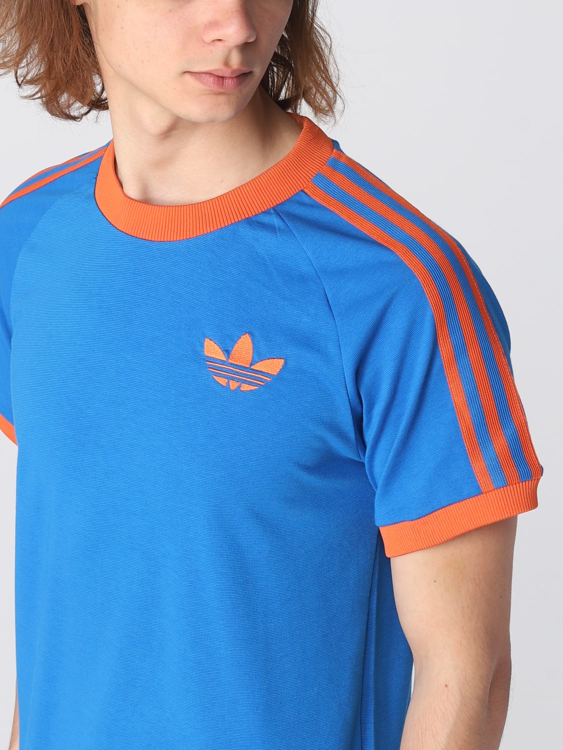 ADIDAS ORIGINALS: t-shirt for men - Blue | Adidas Originals t-shirt ...