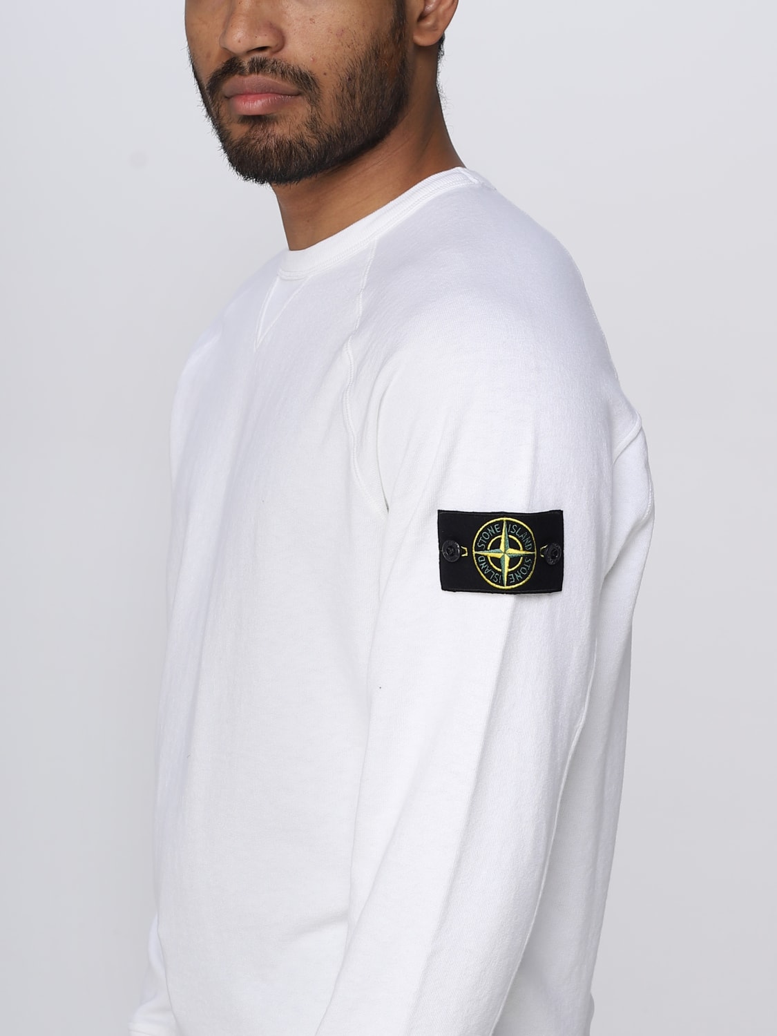 achtergrond vrede Edele STONE ISLAND: sweatshirt for man - White | Stone Island sweatshirt  781566360 online on GIGLIO.COM